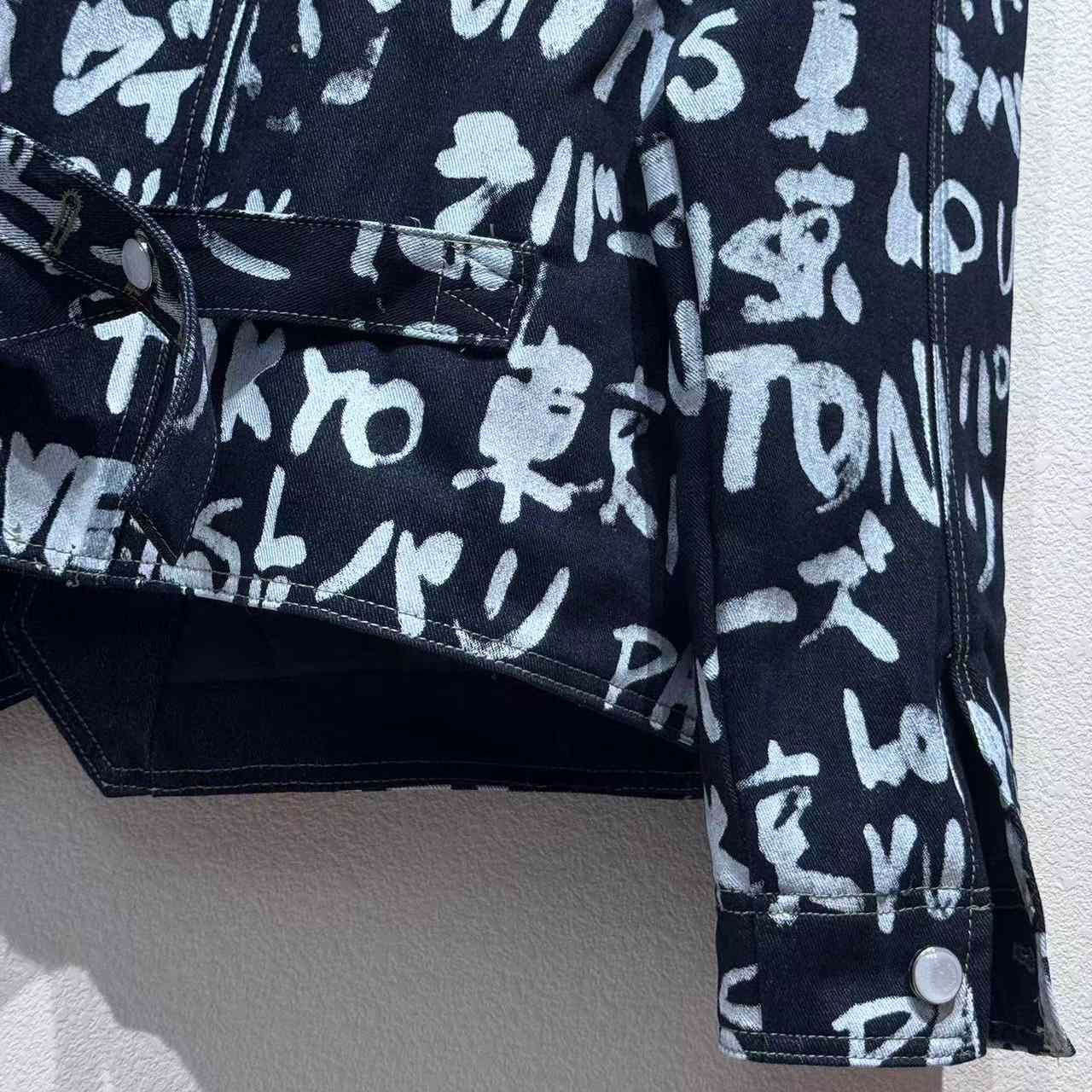 Louis Vuitton Denim Collarless Jacket  1AILLL - FashionPlug
