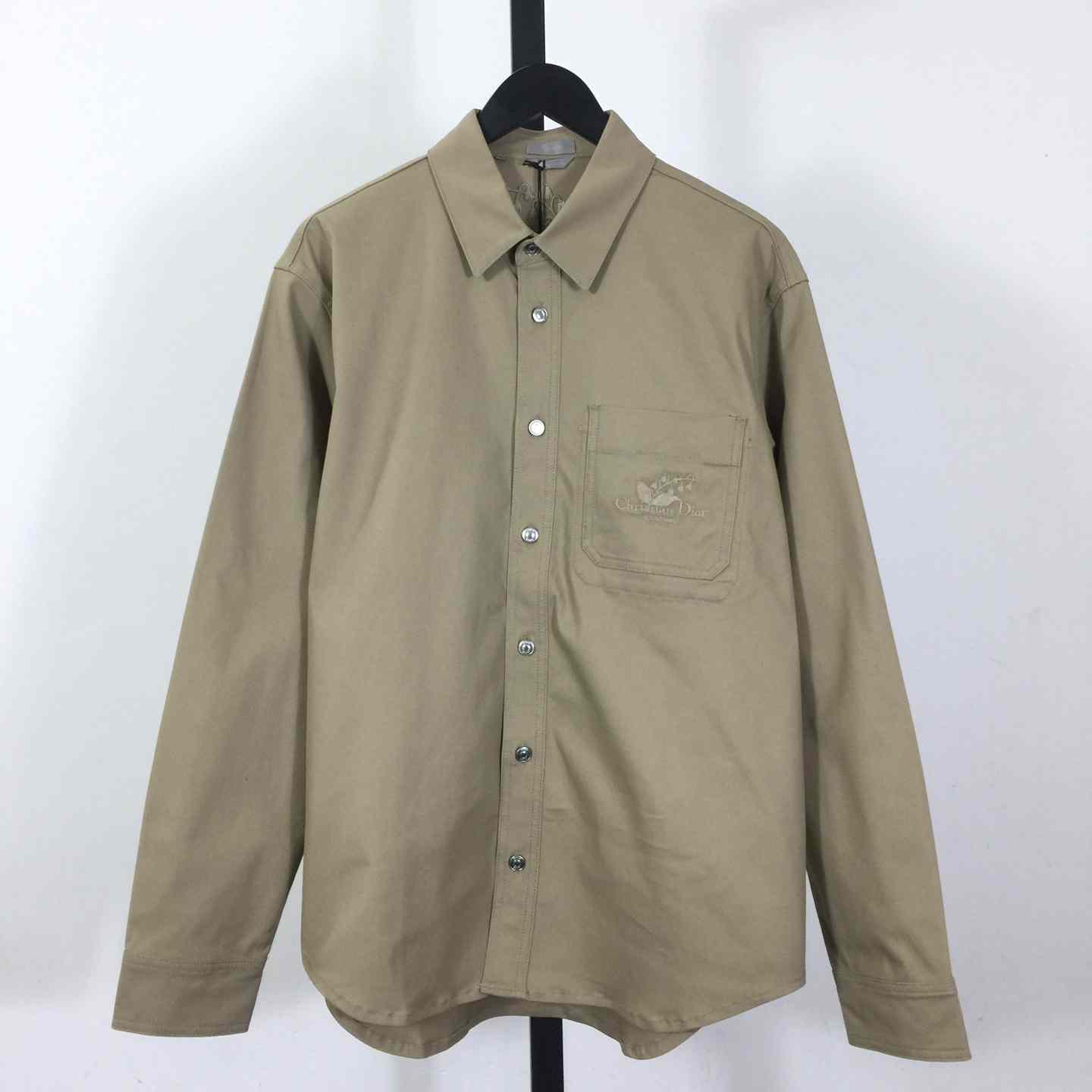 Christian Dior Couture Lily of the Valley Shirt Beige Cotton Tvvill - FashionPlug