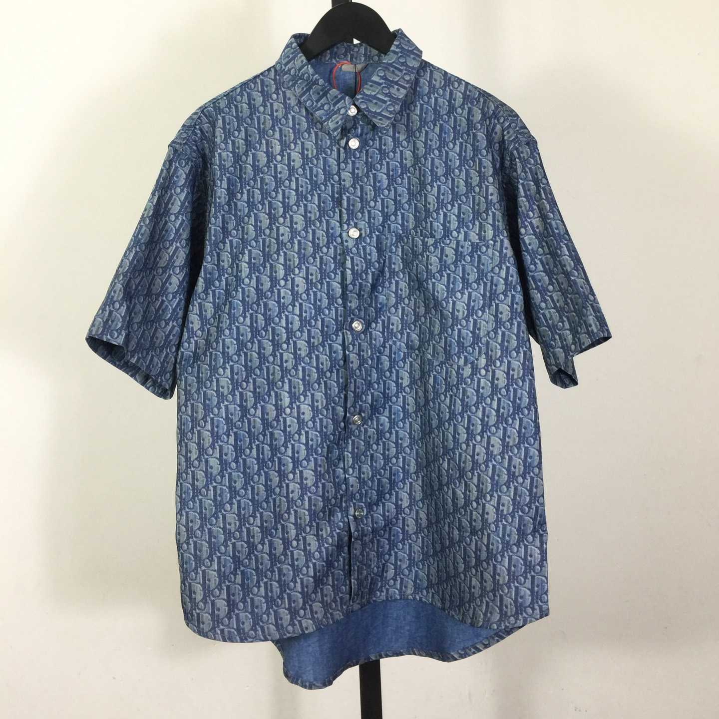 Dior Oblique Short-Sleeved Shirt  - FashionPlug