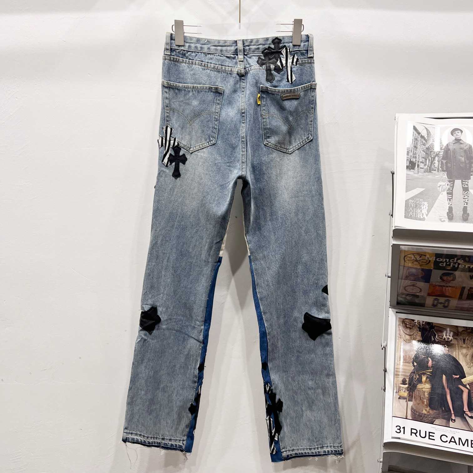 Gallery Dept. x Chrome Hearts Jeans - FashionPlug