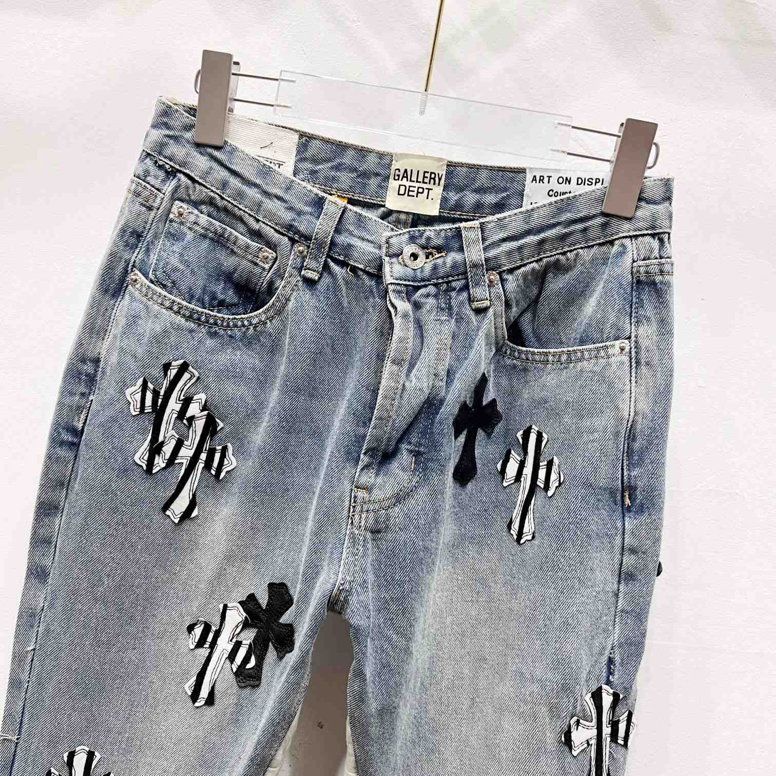 Gallery Dept. x Chrome Hearts Jeans - FashionPlug