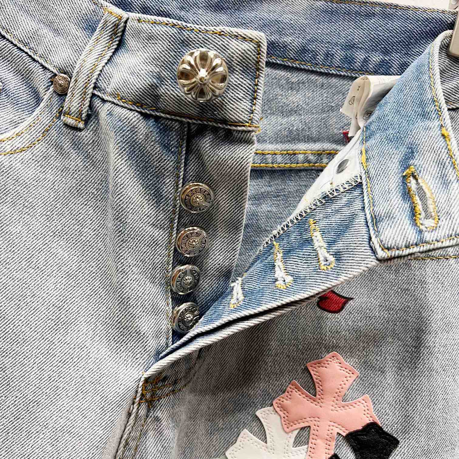 Gallery Dept. x Chrome Hearts Jeans - FashionPlug