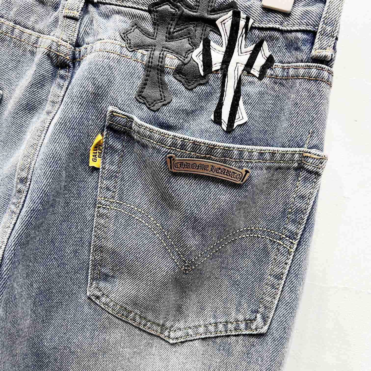 Gallery Dept. x Chrome Hearts Jeans - FashionPlug