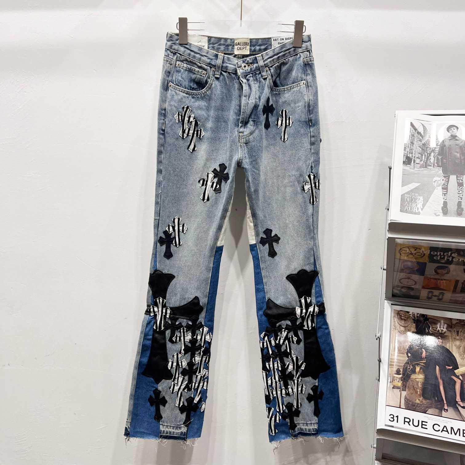 Gallery Dept. x Chrome Hearts Jeans - FashionPlug