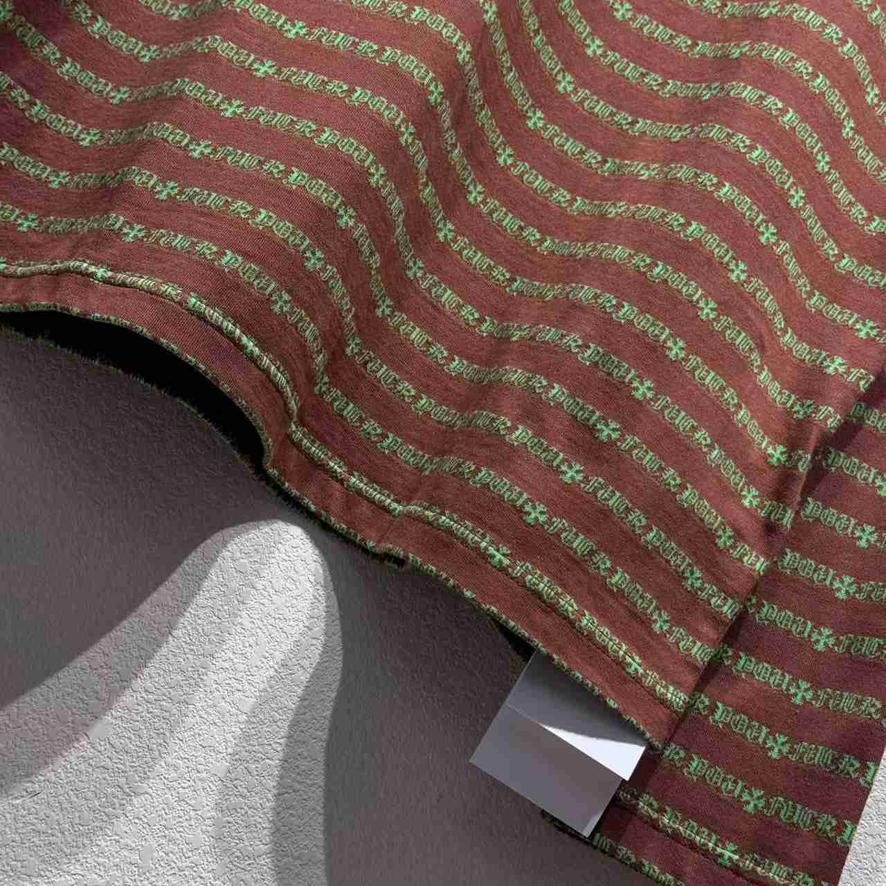 Chrome Heart Striped Polo Shirt - FashionPlug