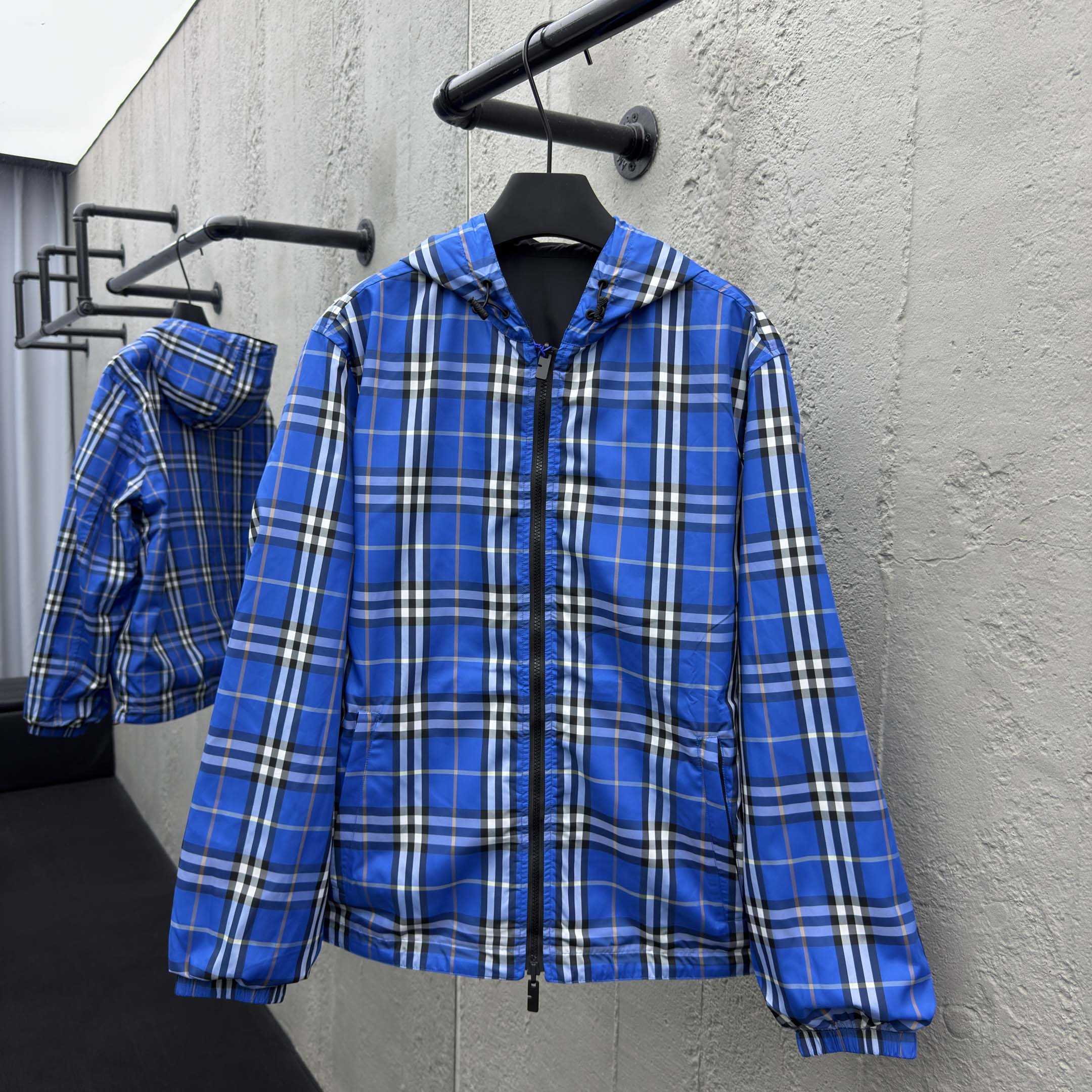 Burberry Reversible Check Hooded Jacket - FashionPlug