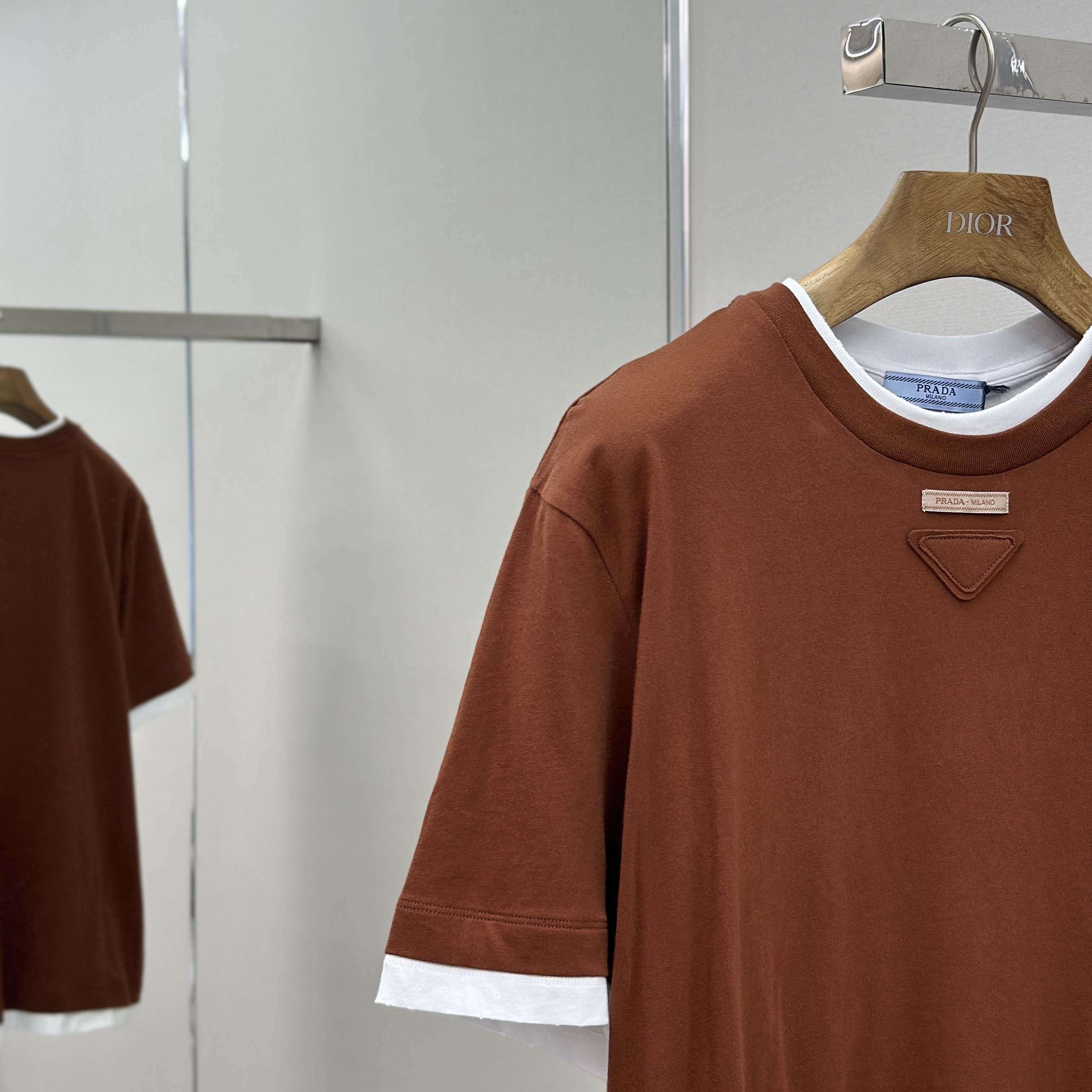 Prada Cotton jersey T-shirt - FashionPlug