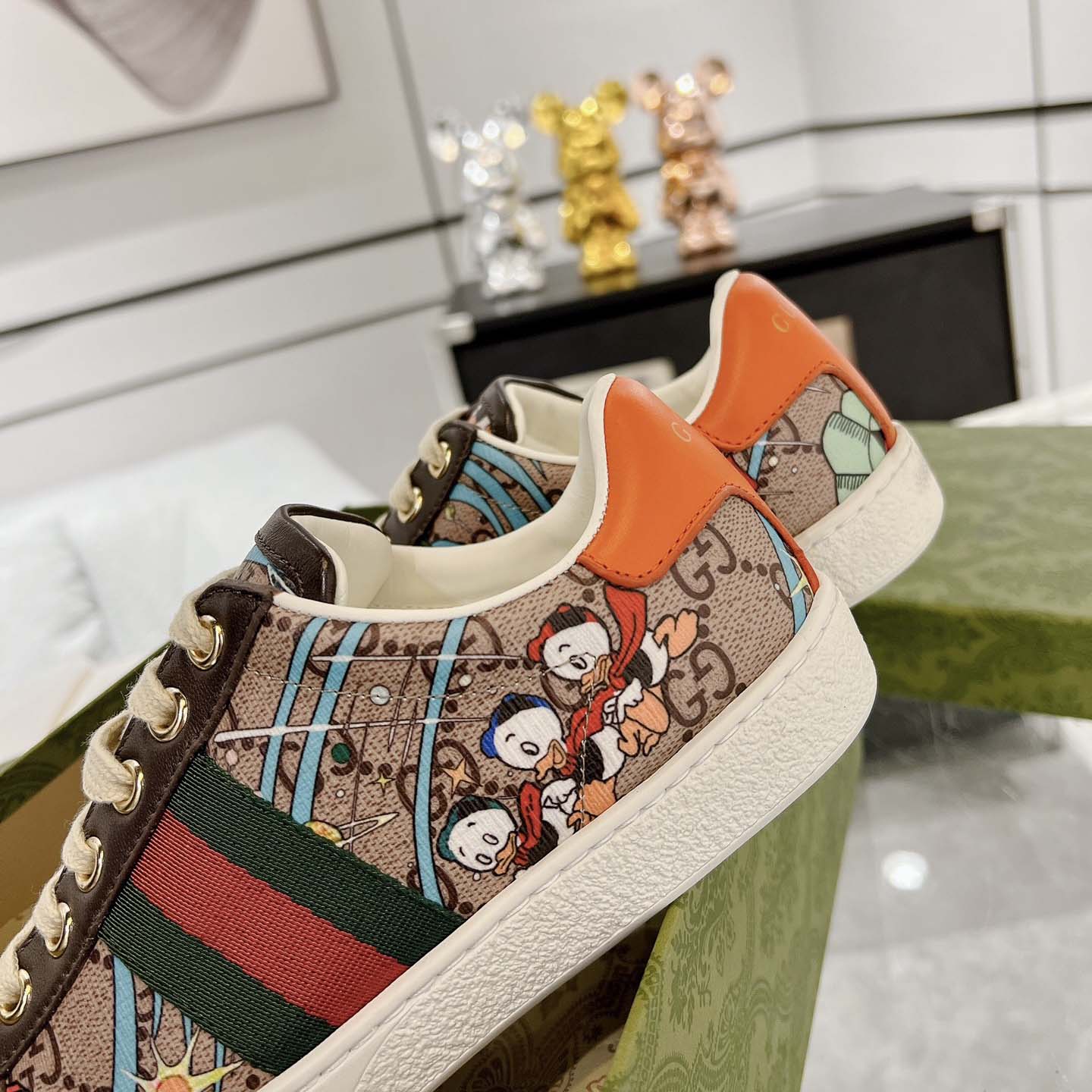 Disney x Gucci Ace 'Huey, Dewey and Louie' - FashionPlug