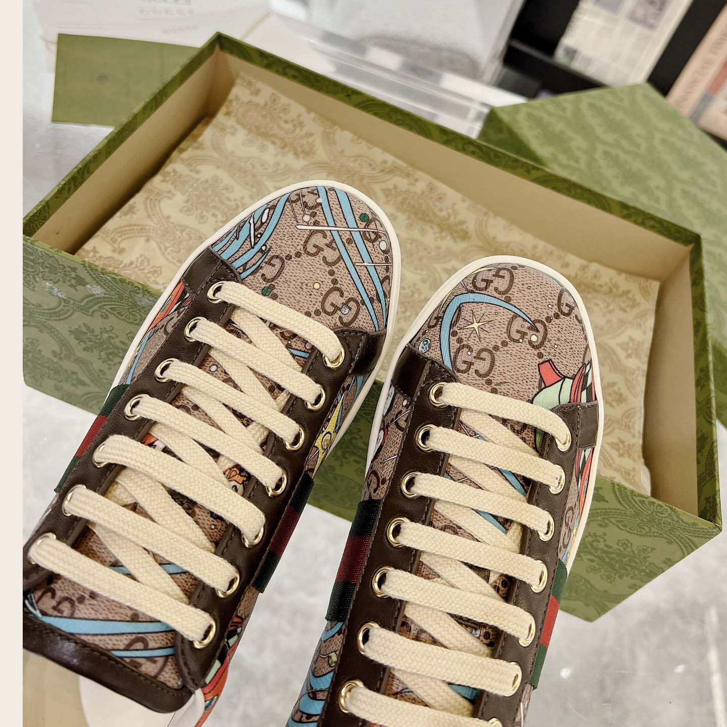 Disney x Gucci Ace 'Huey, Dewey and Louie' - FashionPlug