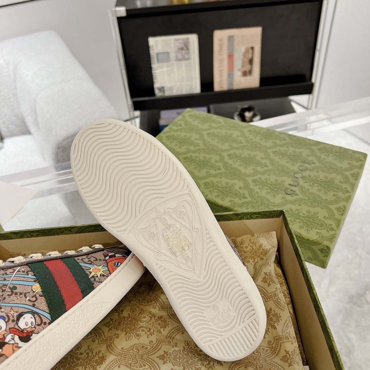 Disney x Gucci Ace 'Huey, Dewey and Louie' - FashionPlug