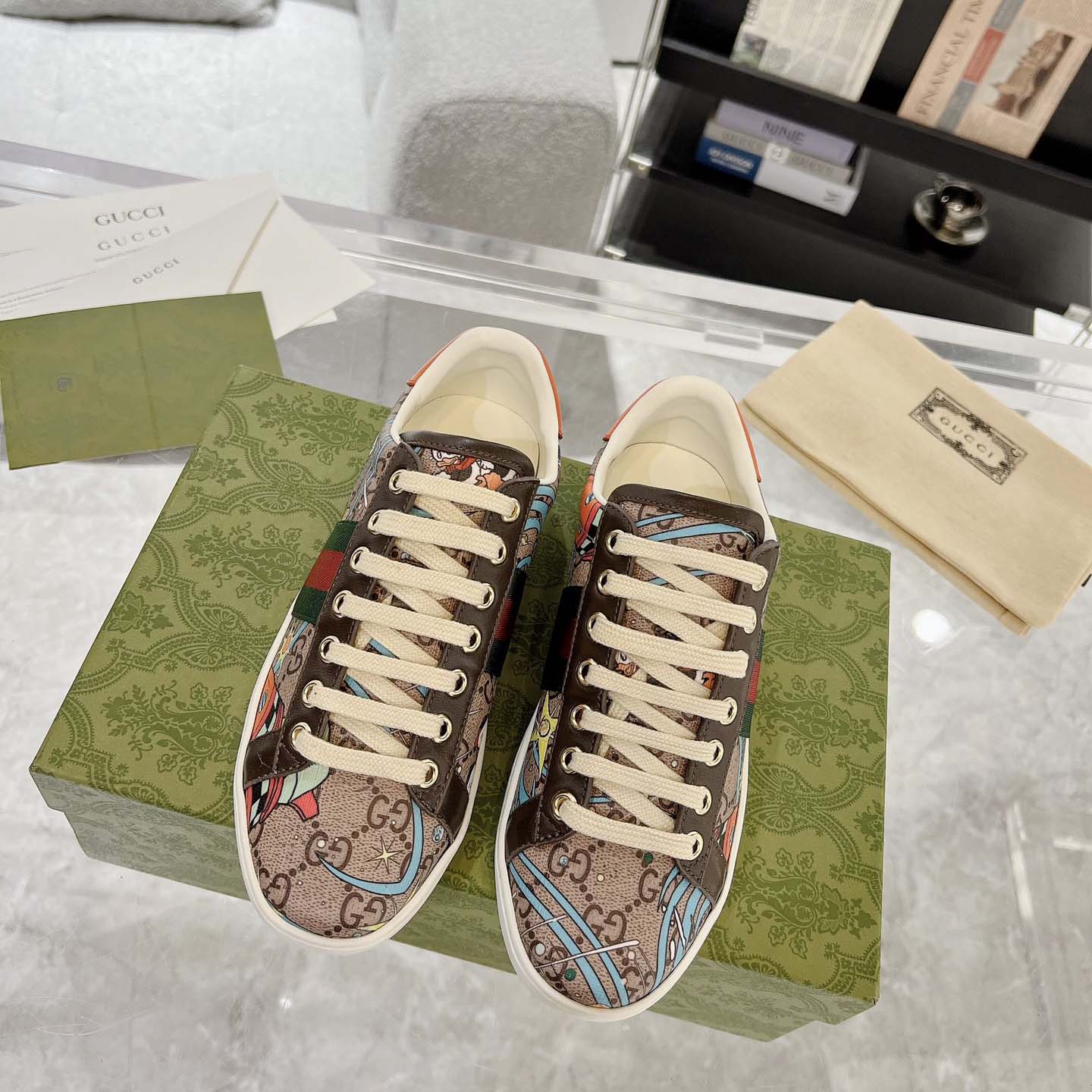 Disney x Gucci Ace 'Huey, Dewey and Louie' - FashionPlug