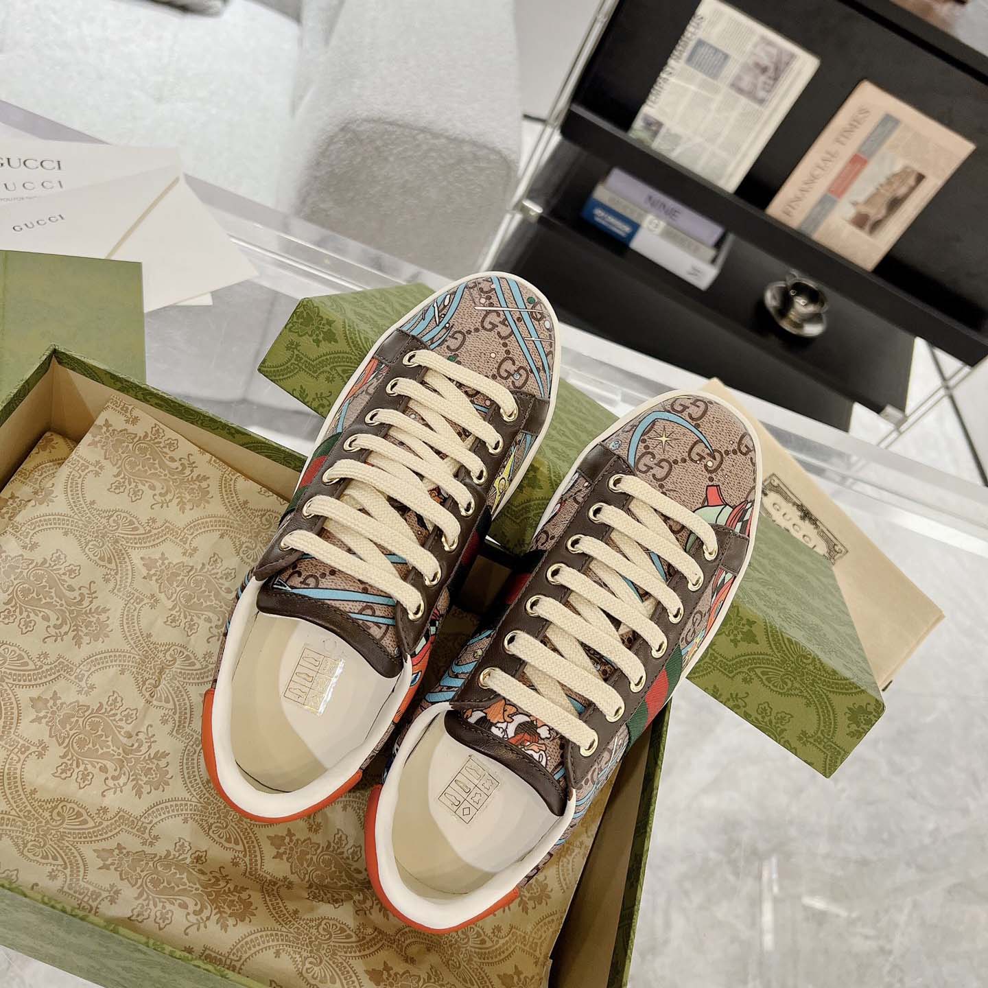 Disney x Gucci Ace 'Huey, Dewey and Louie' - FashionPlug