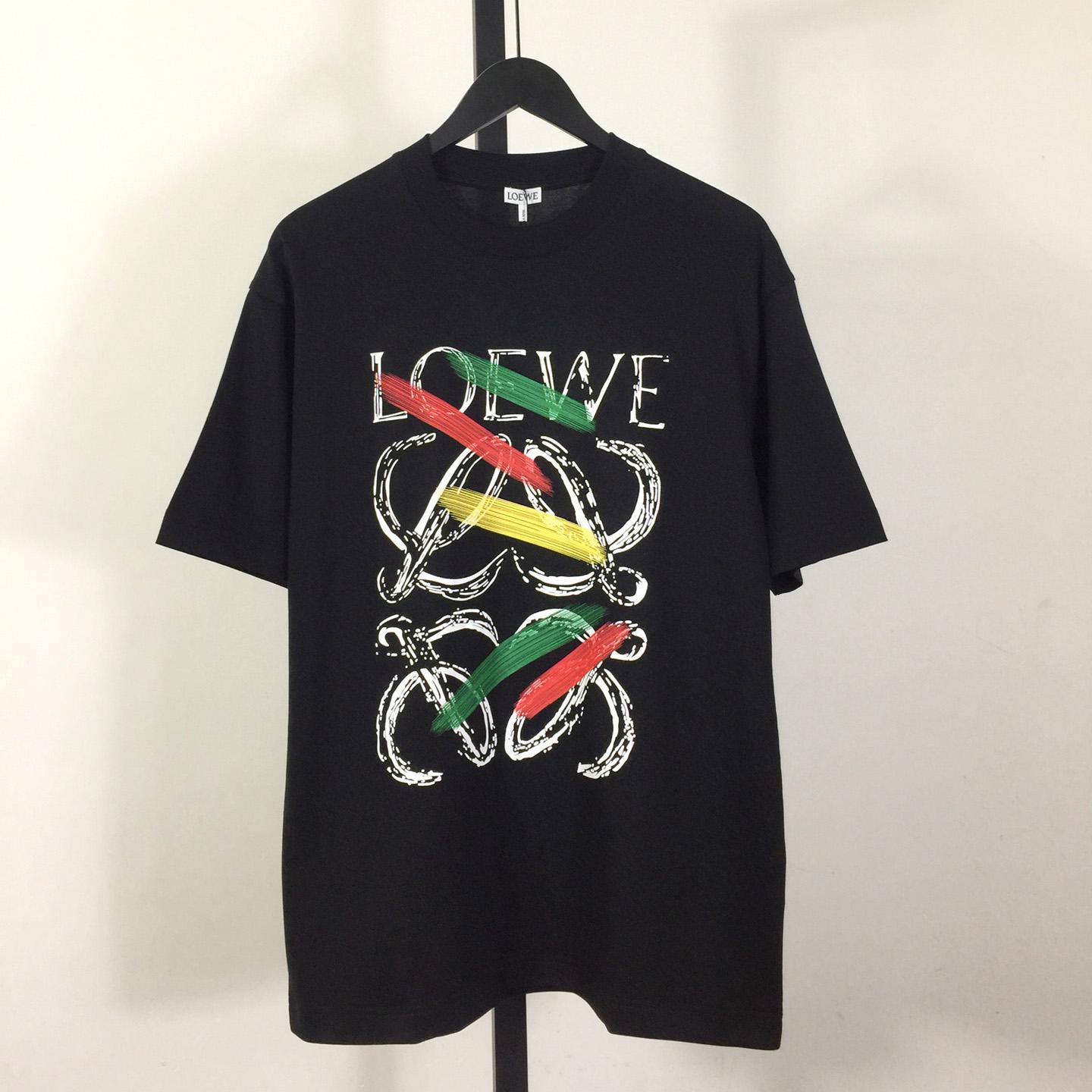 Loewe Loose Fit T-shirt In Cotton - FashionPlug
