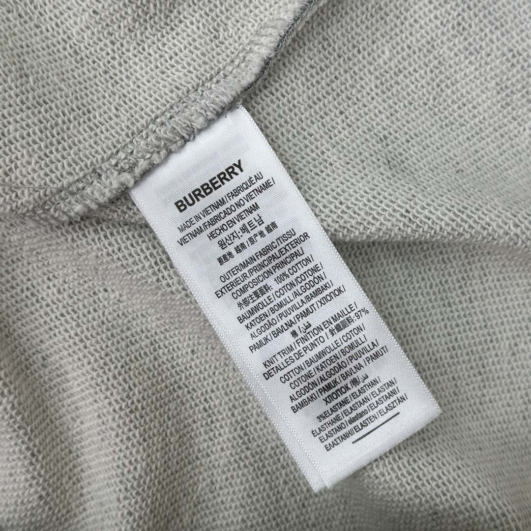 Burberry Check Trim Cotton Hoodie - FashionPlug