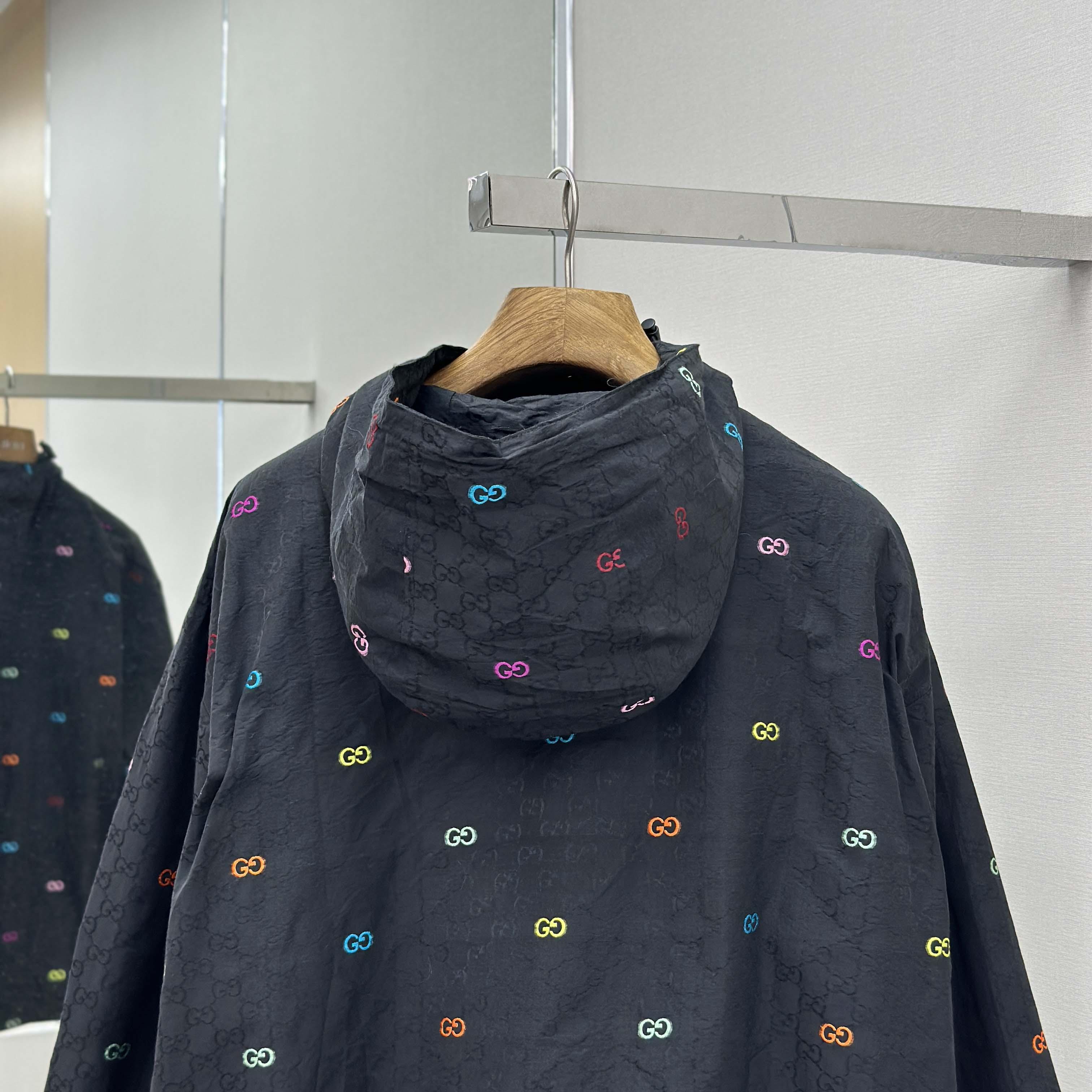 Gucci GG Cotton Ripstop Zip Jacket  - FashionPlug