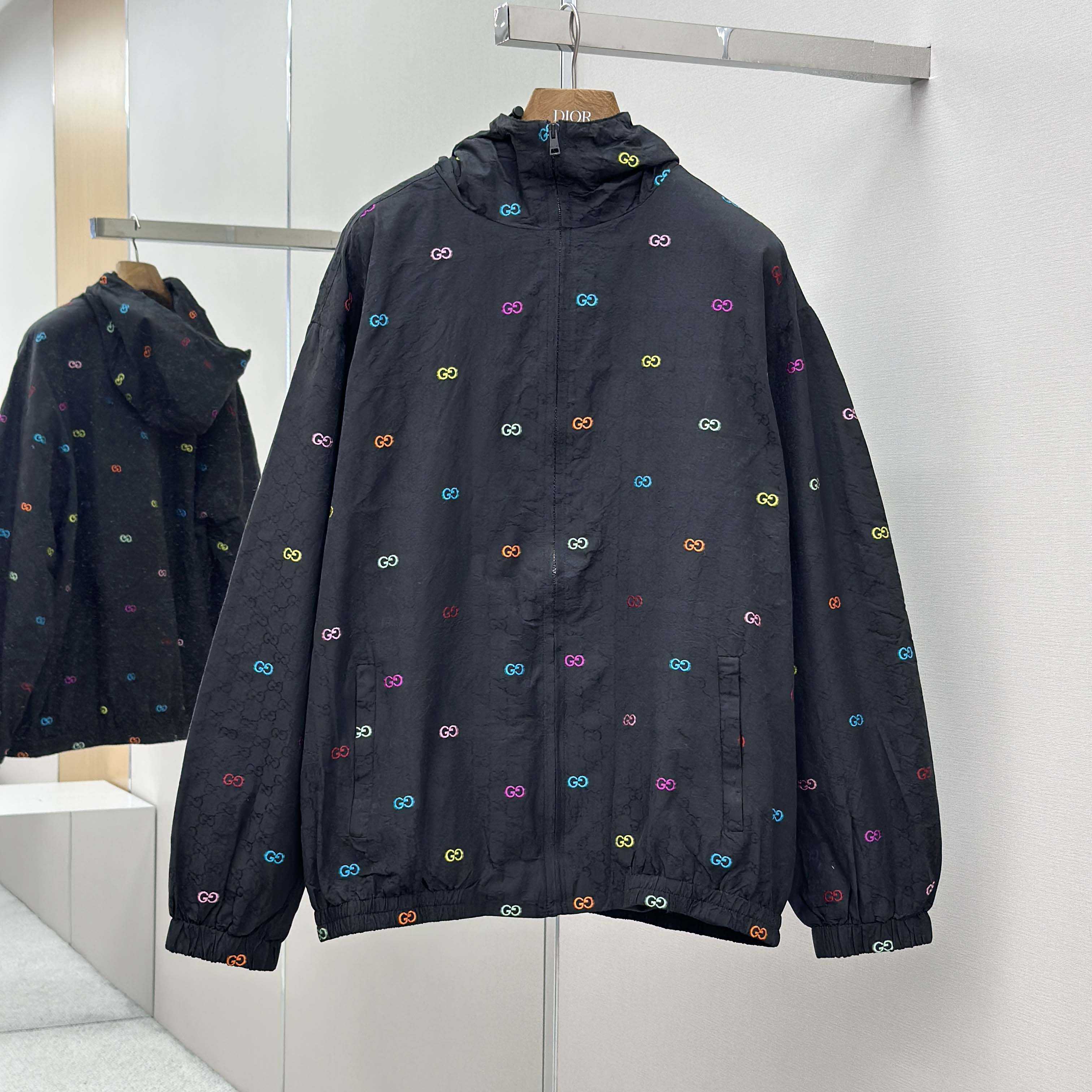Gucci GG Cotton Ripstop Zip Jacket  - FashionPlug