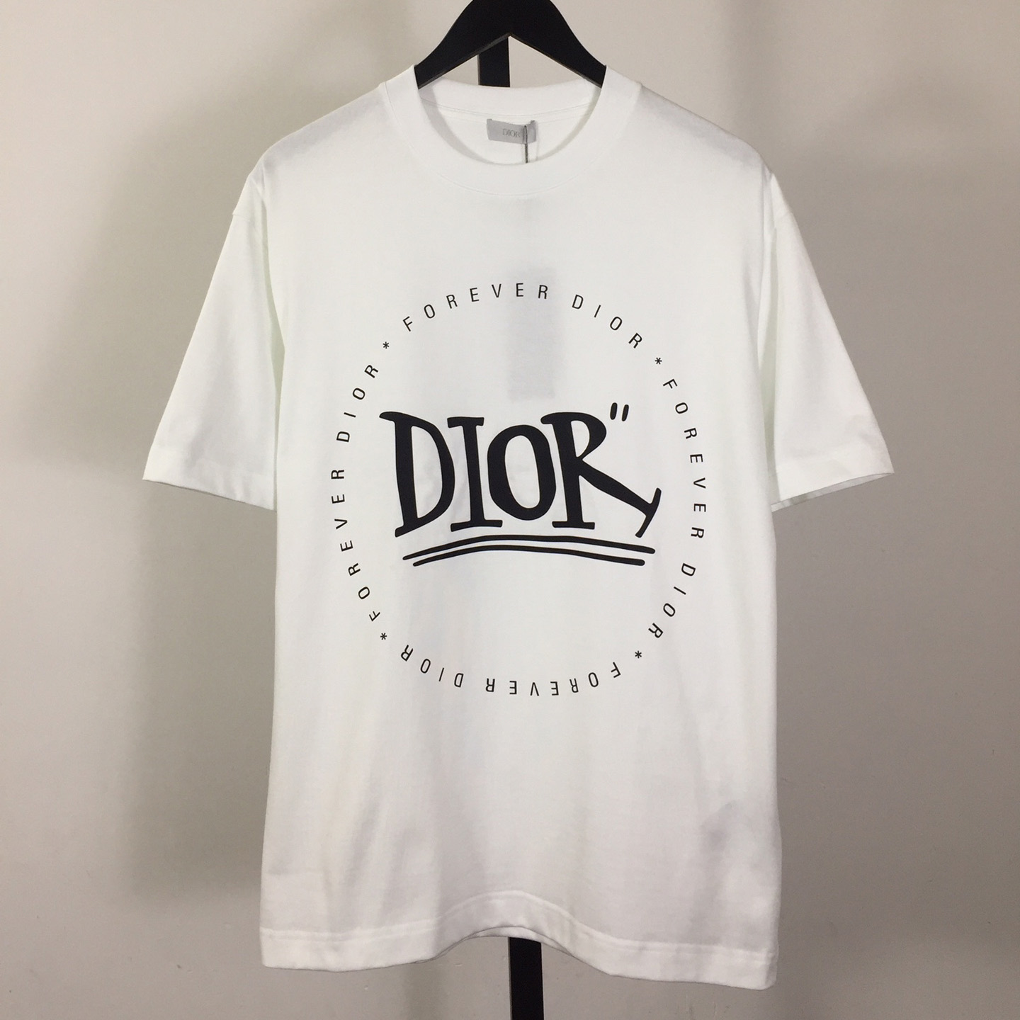 Dior Logo Cotton T-Shirt  - FashionPlug