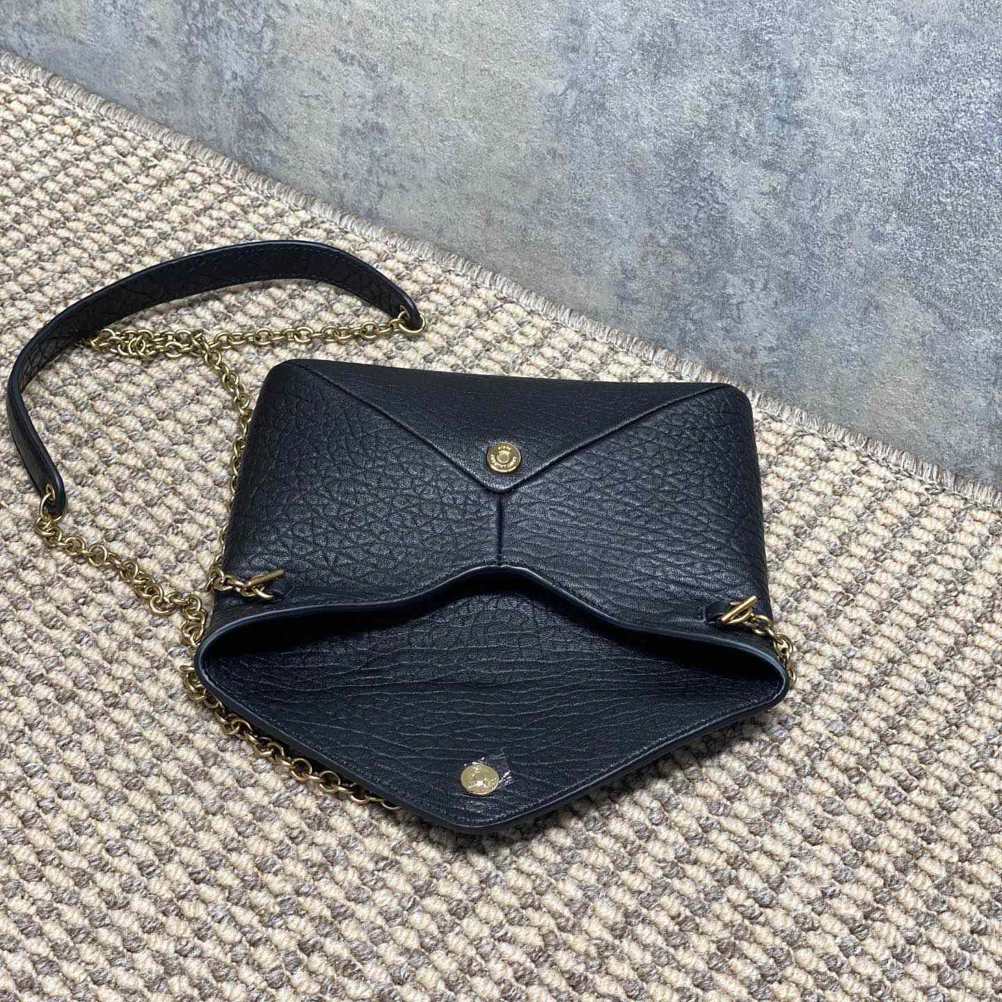 Saint Laurent Cassandre Chain Pouch In Lambskin - FashionPlug