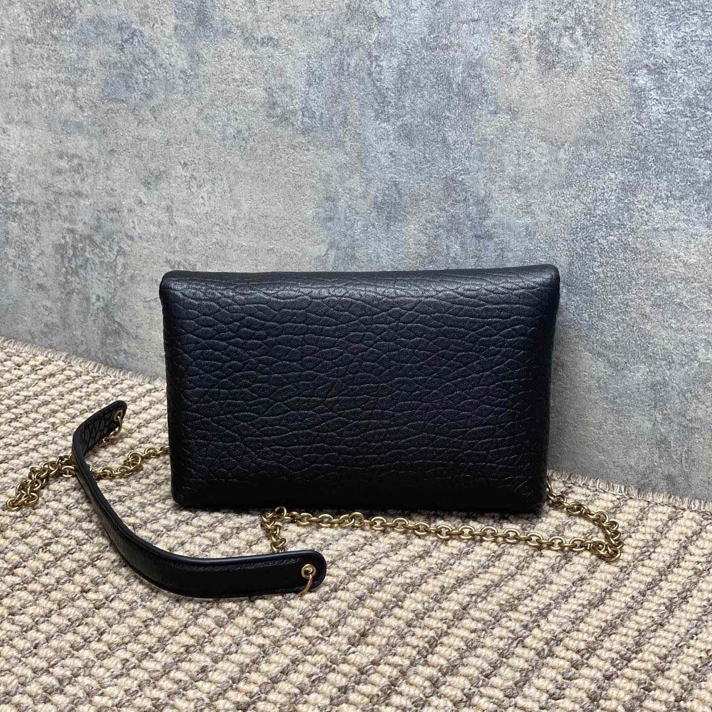 Saint Laurent Cassandre Chain Pouch In Lambskin - FashionPlug