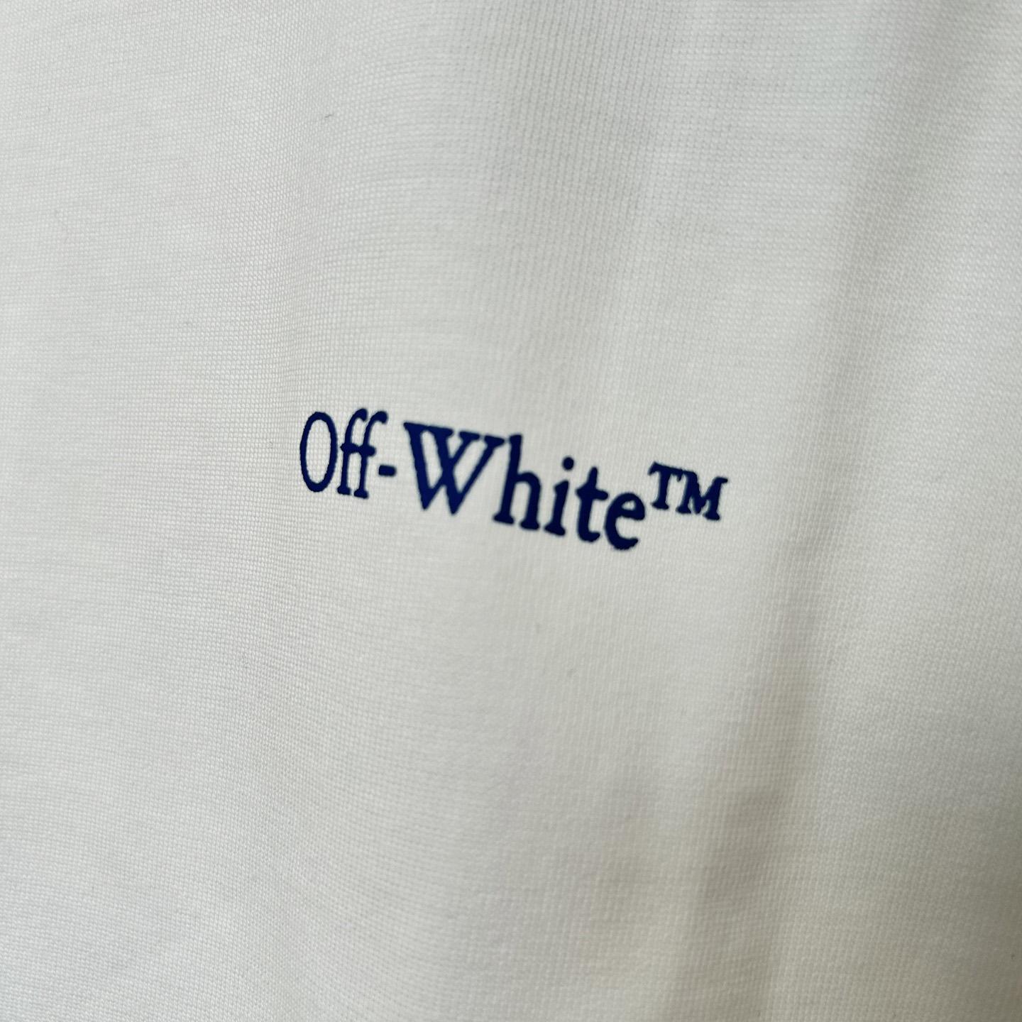 Off-White White Barber Arrow T-Shirt - FashionPlug