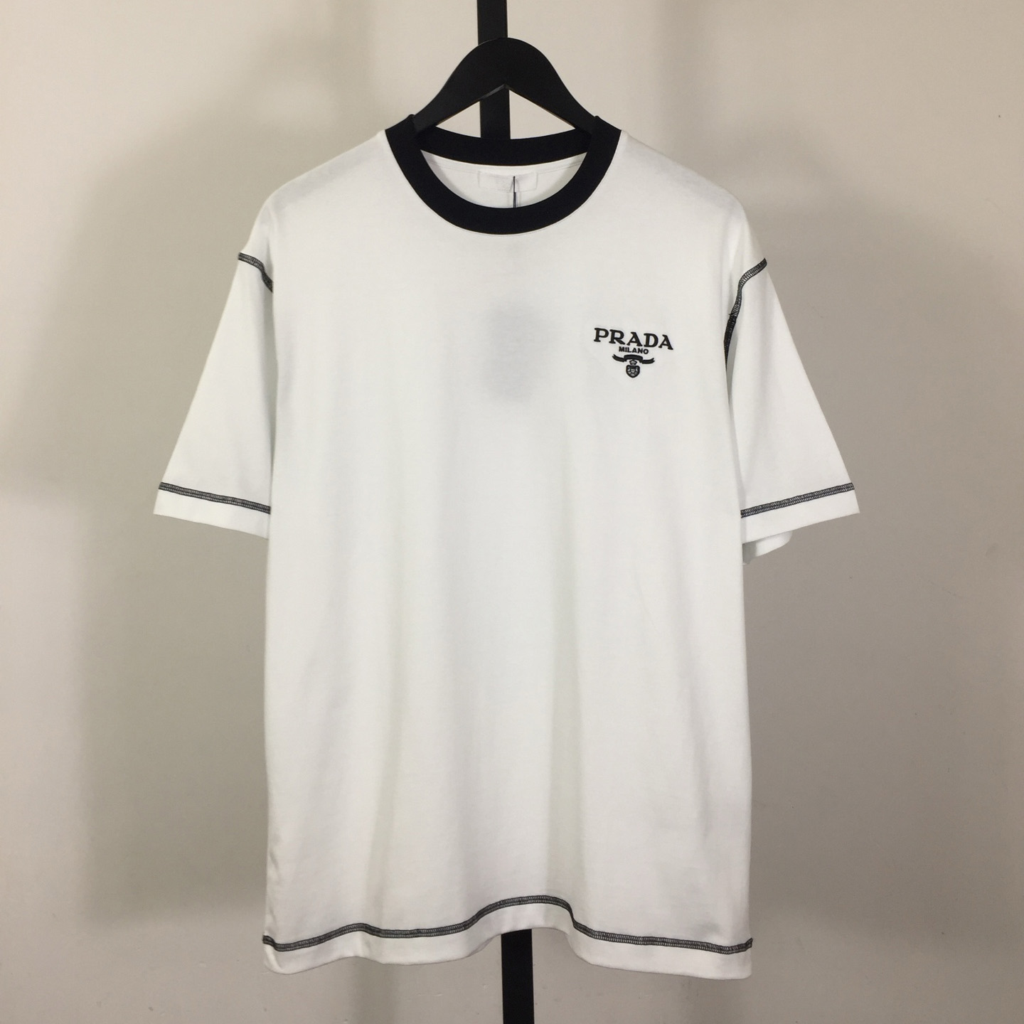 Prada Logo Cotton Tee - FashionPlug