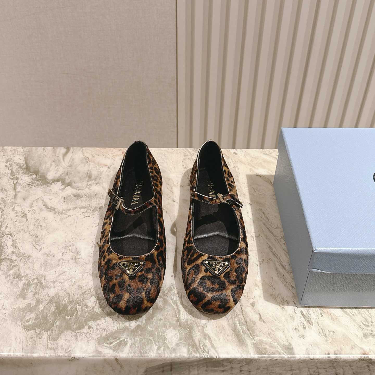 Prada leopard-print Ballerina Shoes - FashionPlug
