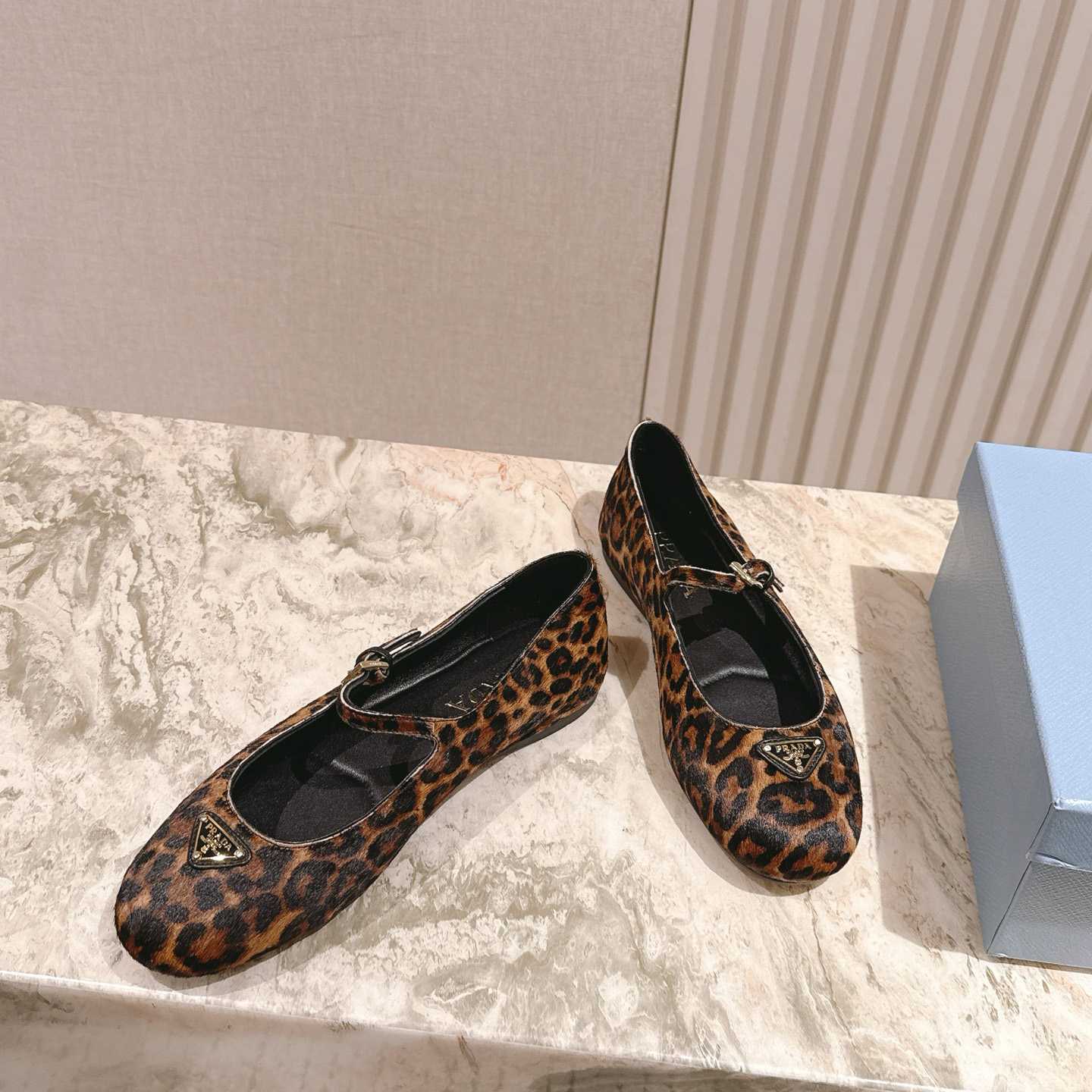 Prada leopard-print Ballerina Shoes - FashionPlug
