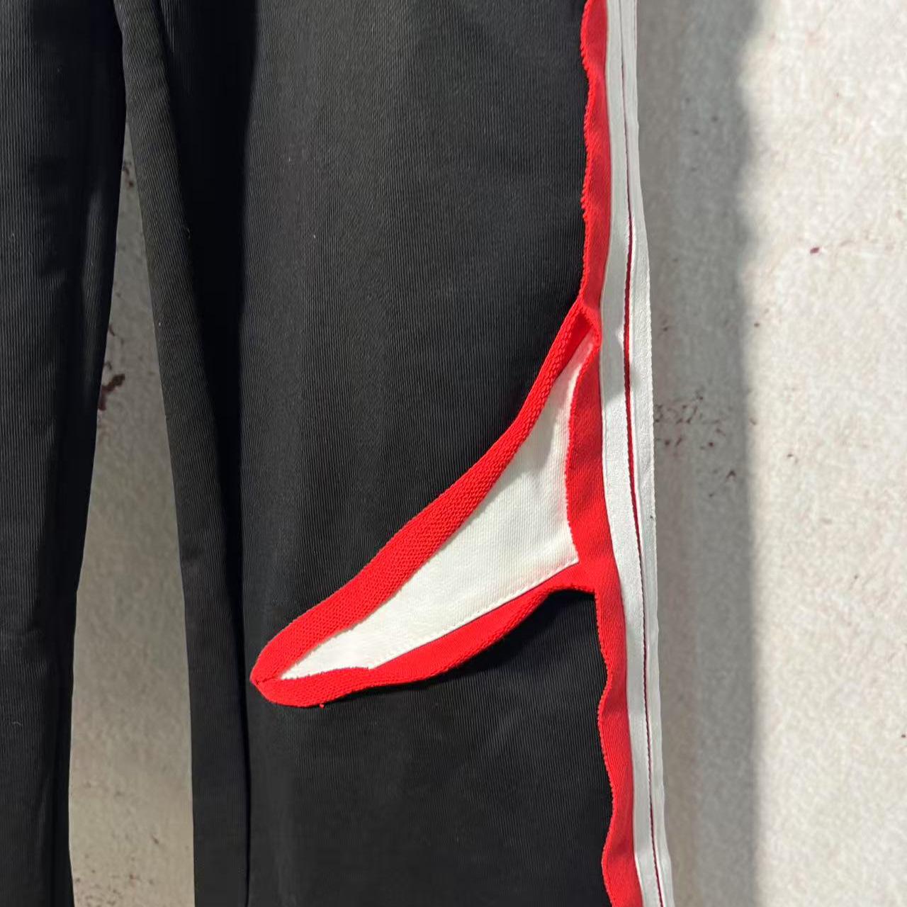 Balenciaga Cut-Up Oversized Sweatpants In Faded Black And White Dry Fleece - FashionPlug