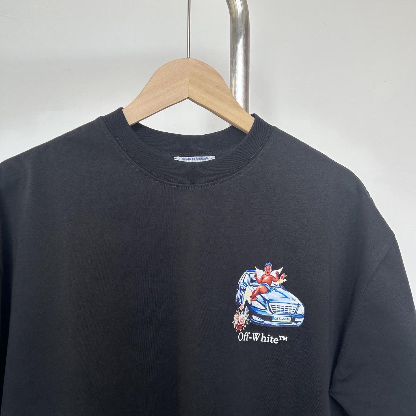 Off-White Black Fresco Arrow T-Shirt    - FashionPlug