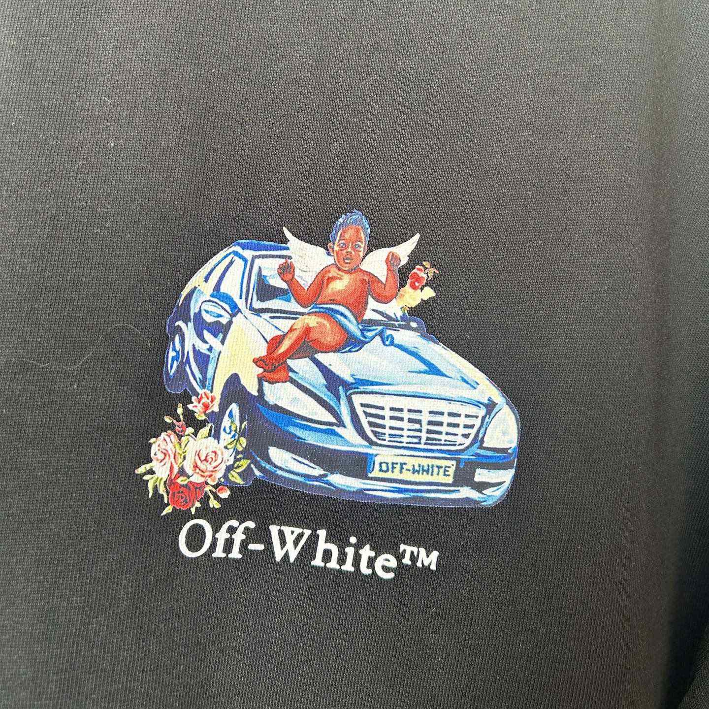 Off-White Black Fresco Arrow T-Shirt    - FashionPlug
