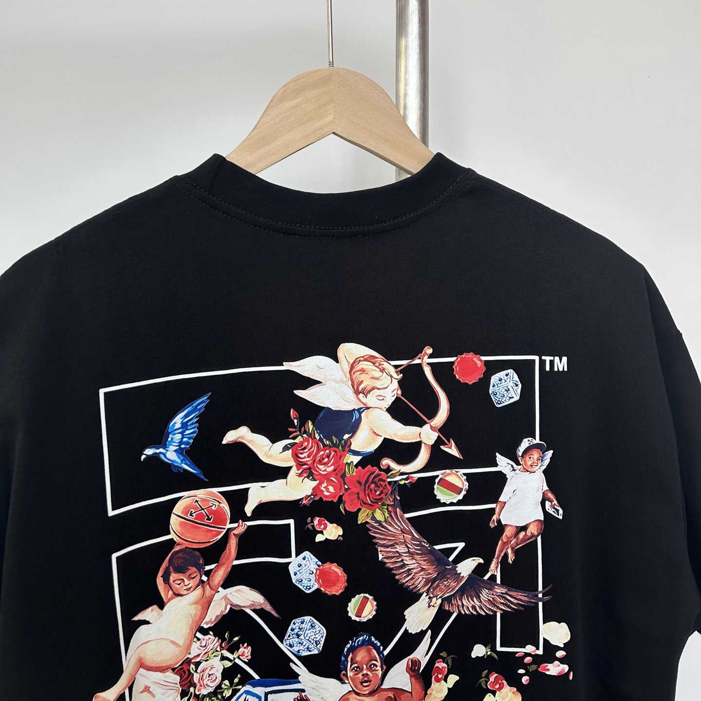 Off-White Black Fresco Arrow T-Shirt    - FashionPlug