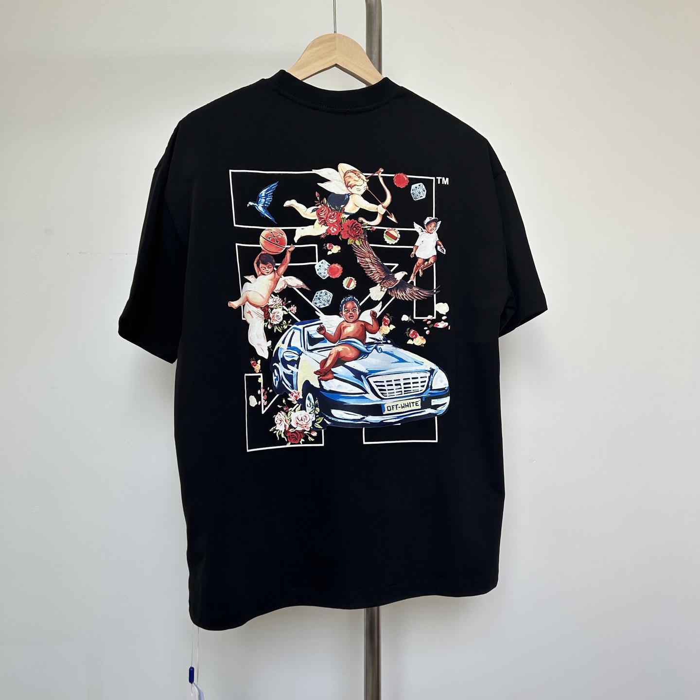 Off-White Black Fresco Arrow T-Shirt    - FashionPlug