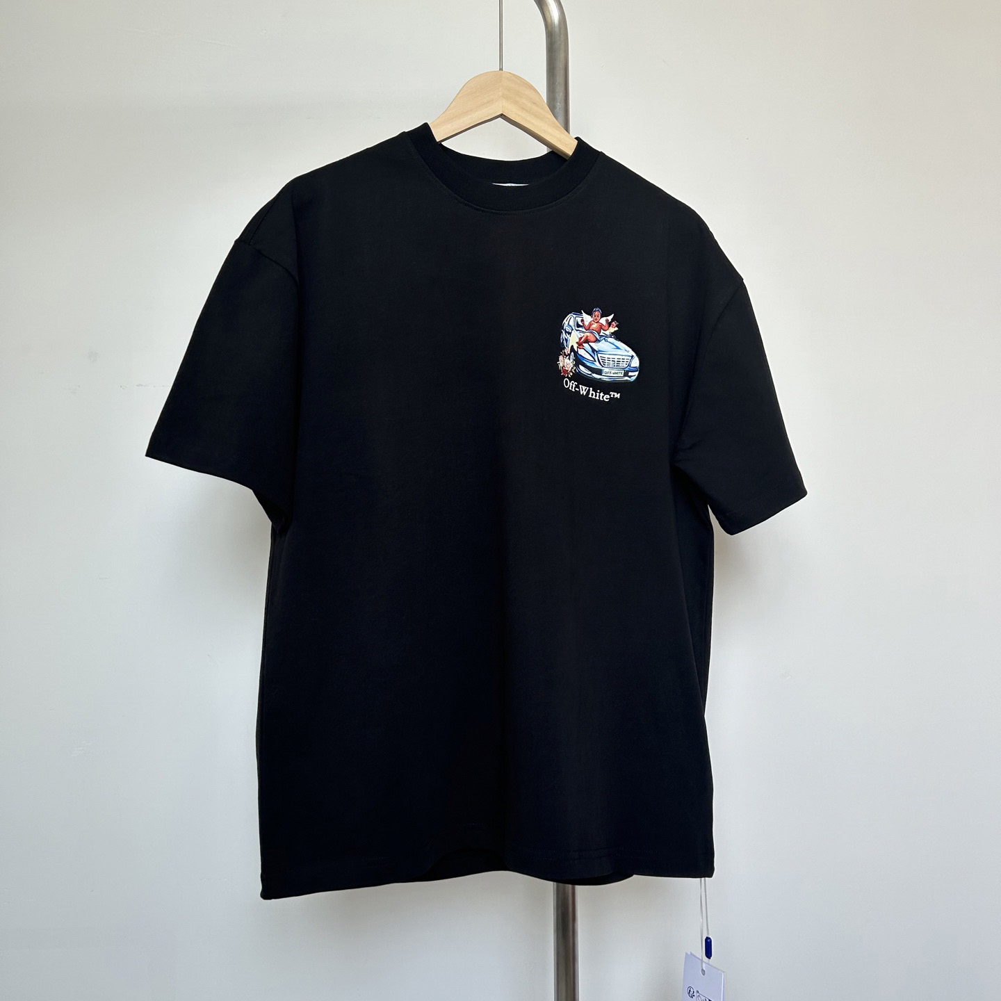 Off-White Black Fresco Arrow T-Shirt    - FashionPlug