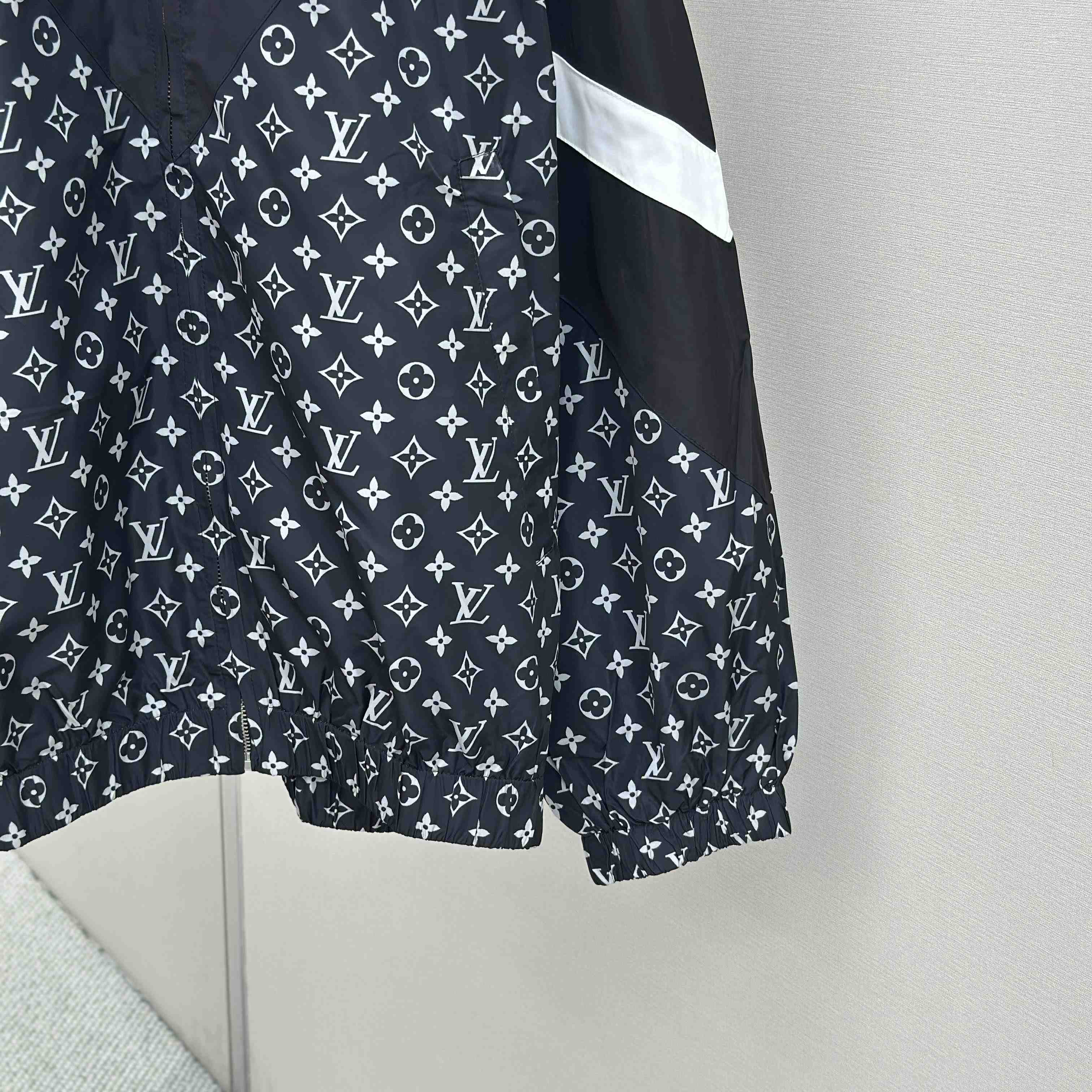 Louis Vuitton Monogram Printed Nylon Tracksuit Top   1AILQ5 - FashionPlug