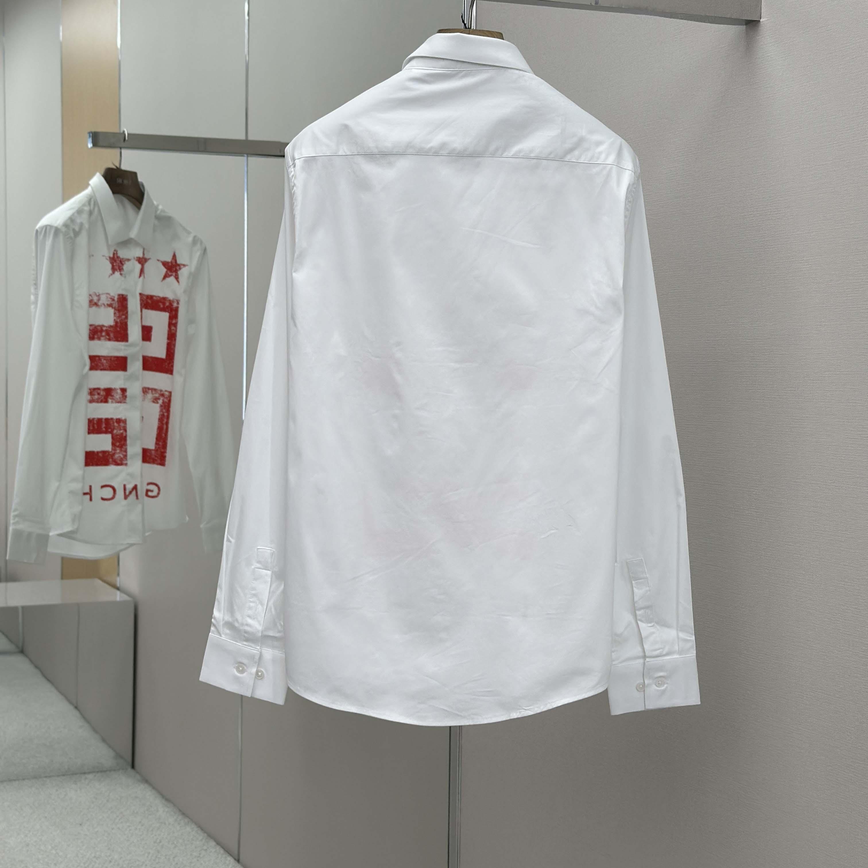 Givenchy Cotton Shirt with 4G Stars - FashionPlug