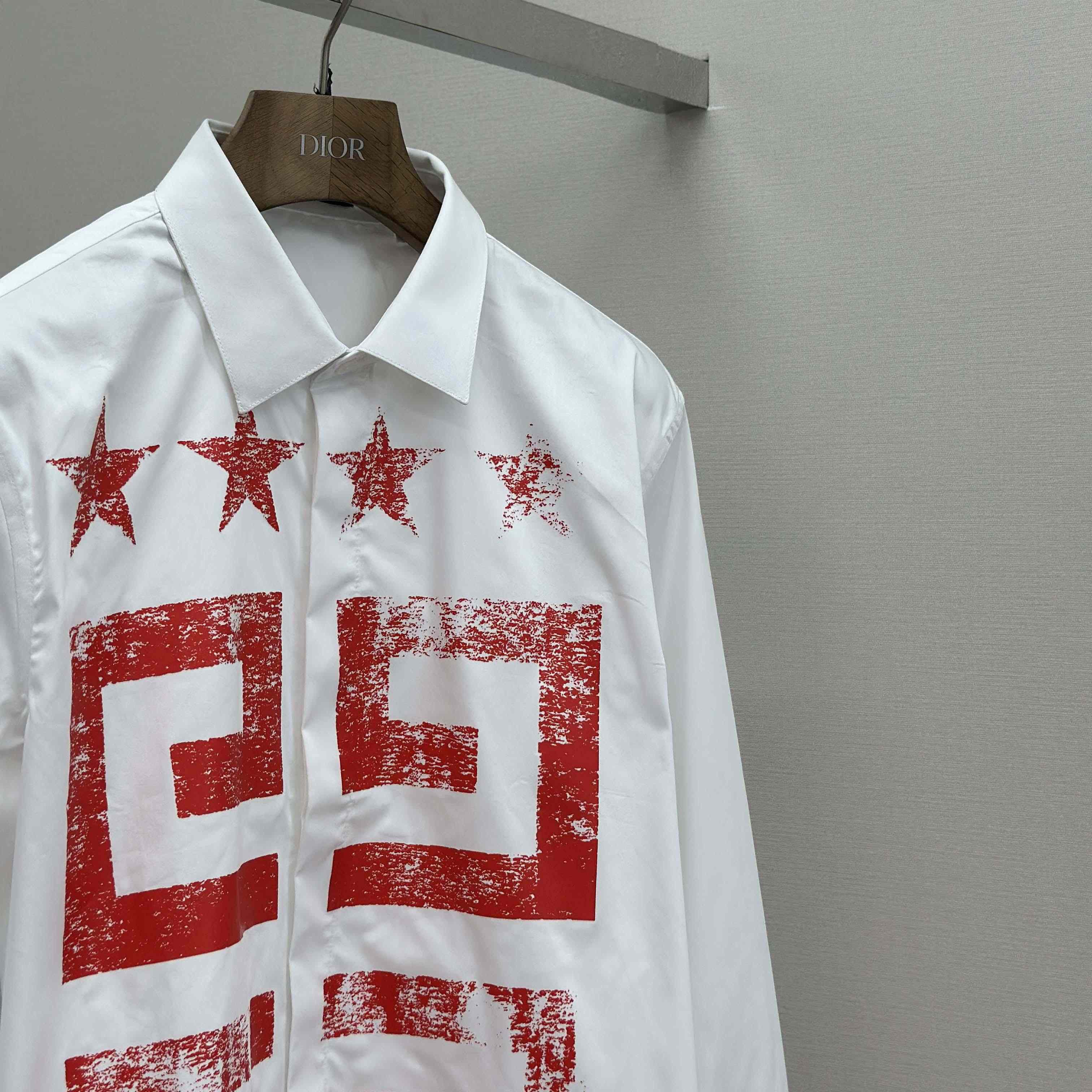 Givenchy Cotton Shirt with 4G Stars - FashionPlug