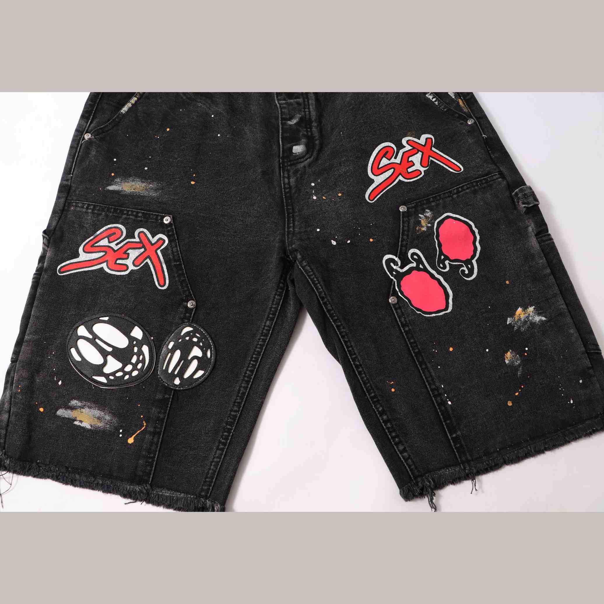 Chrome Hearts Denim Shorts - FashionPlug