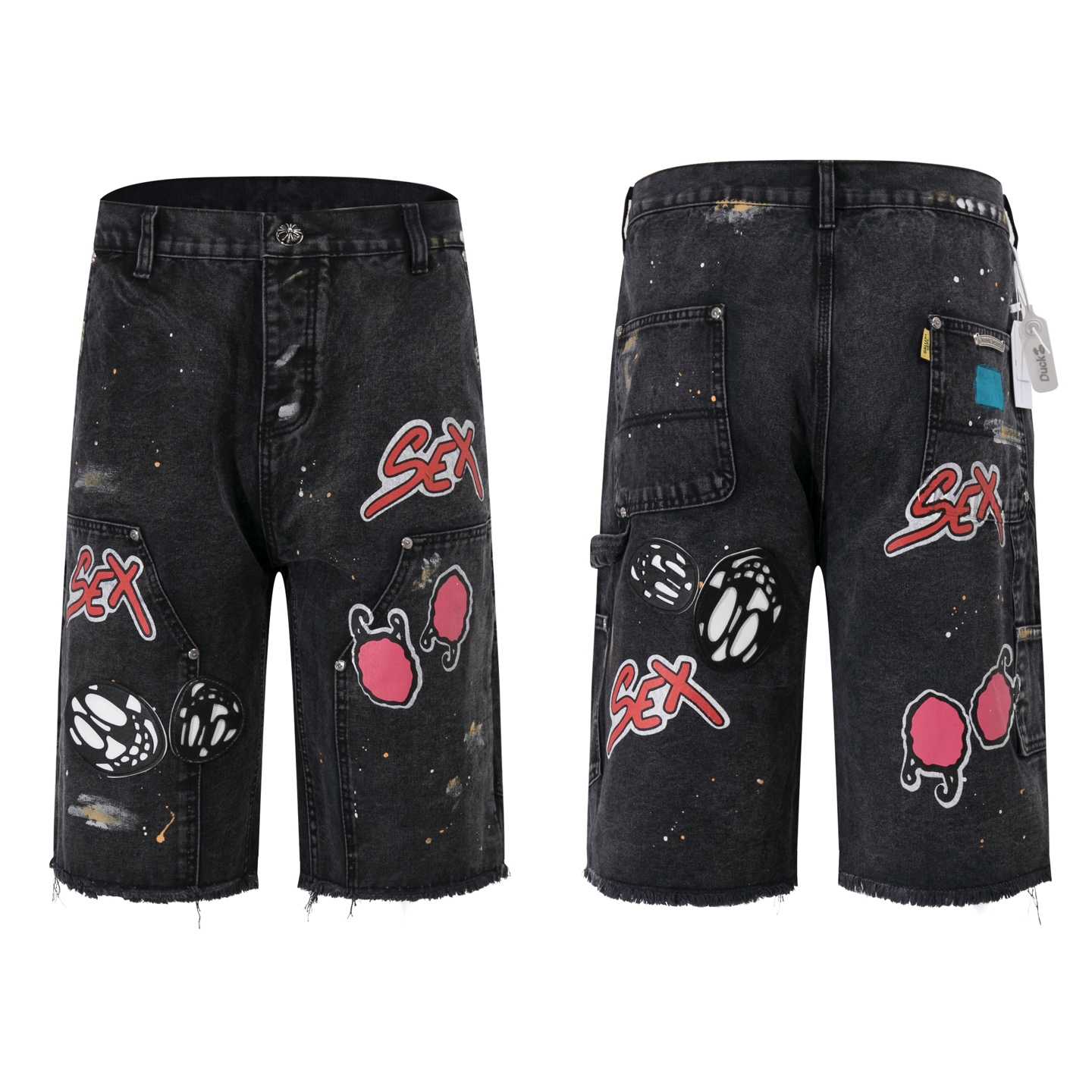 Chrome Hearts Denim Shorts - FashionPlug