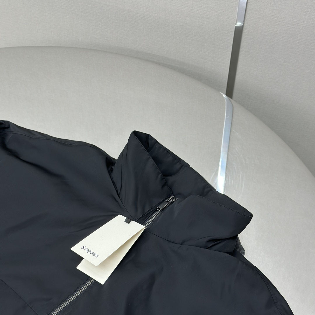 Saint Laurent Blouson In Serge - FashionPlug
