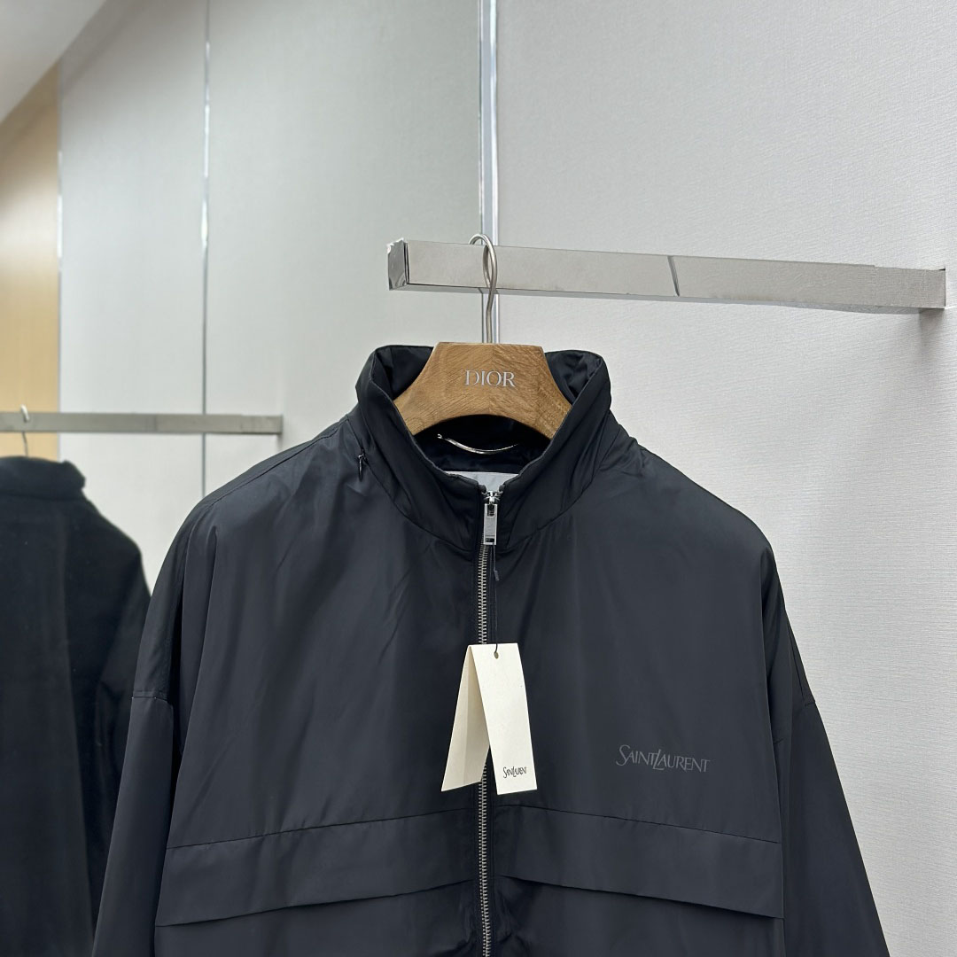 Saint Laurent Blouson In Serge - FashionPlug