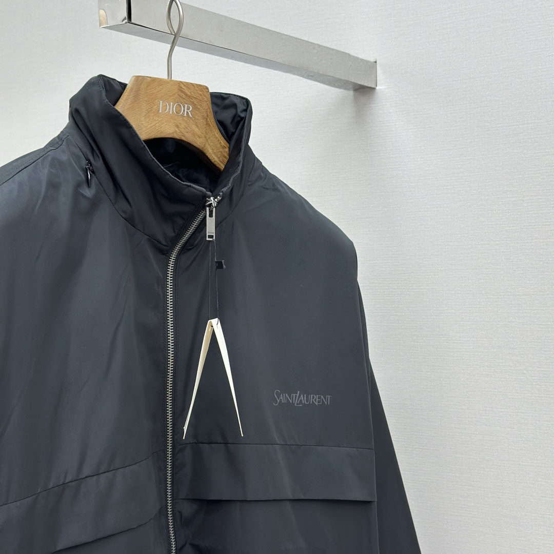 Saint Laurent Blouson In Serge - FashionPlug