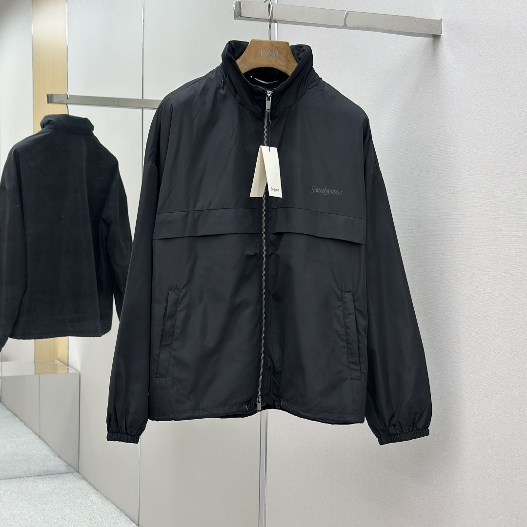 Saint Laurent Blouson In Serge - FashionPlug