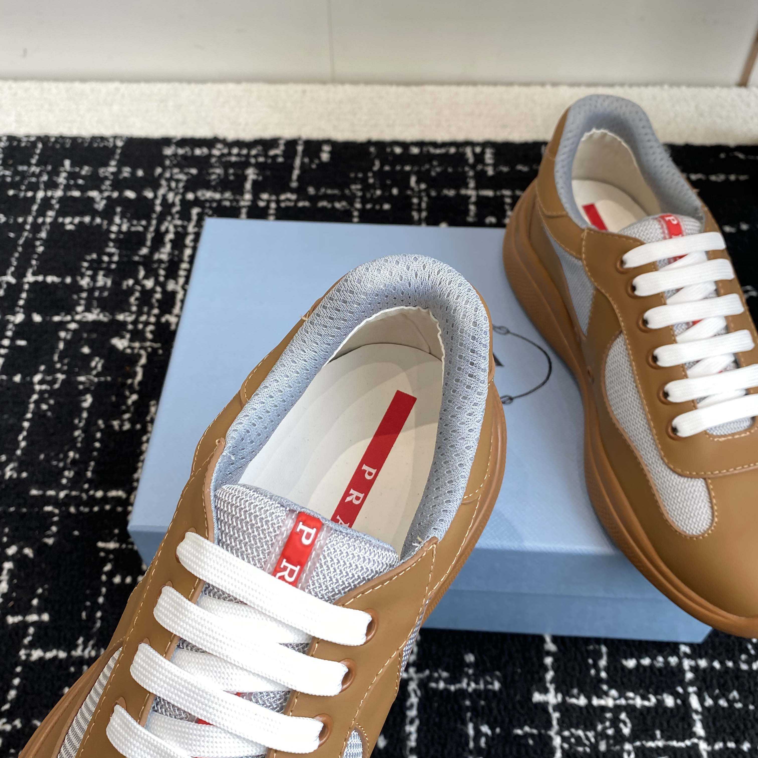 Prada America's Cup Soft Rubber And Bike Fabric Sneakers - FashionPlug