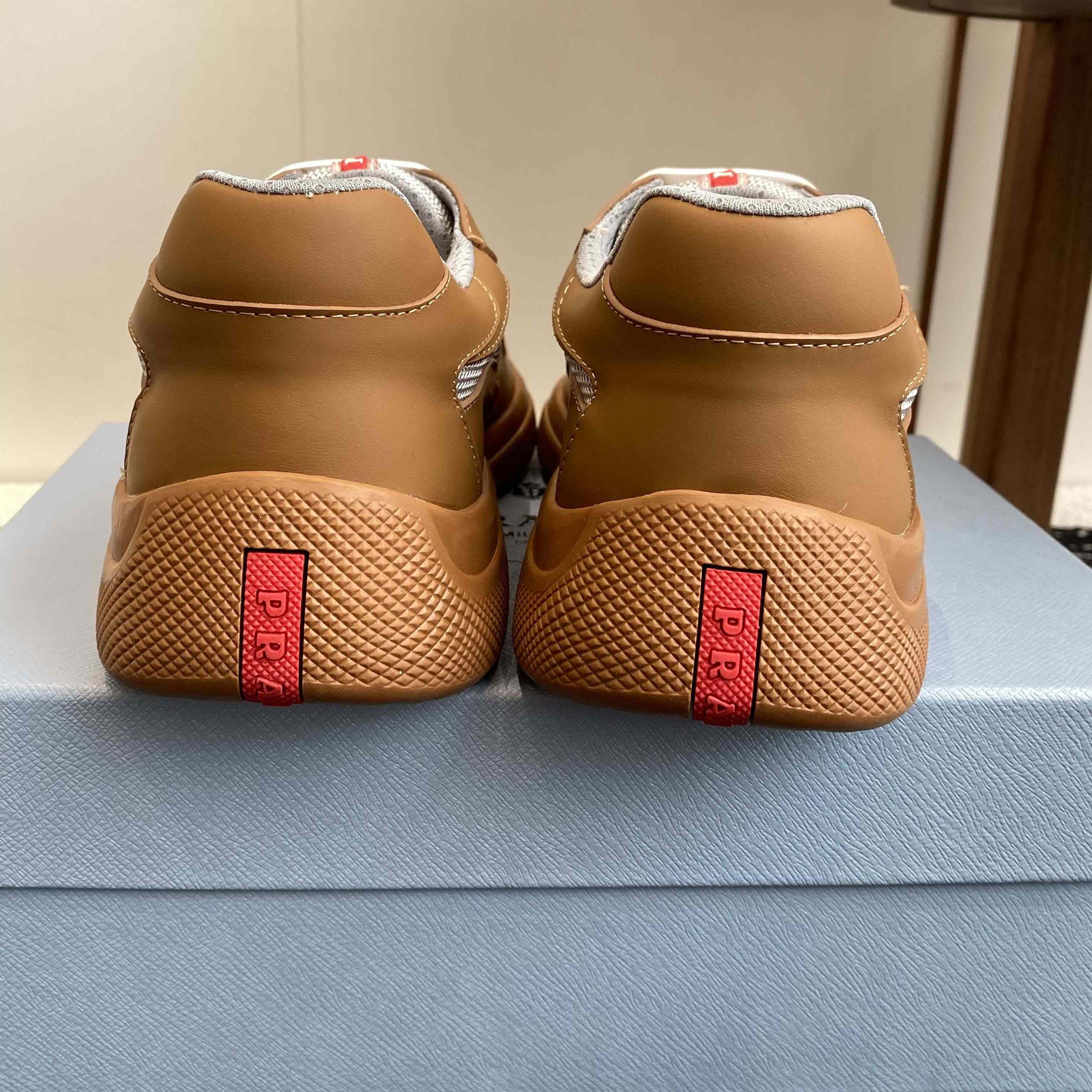 Prada America's Cup Soft Rubber And Bike Fabric Sneakers - FashionPlug