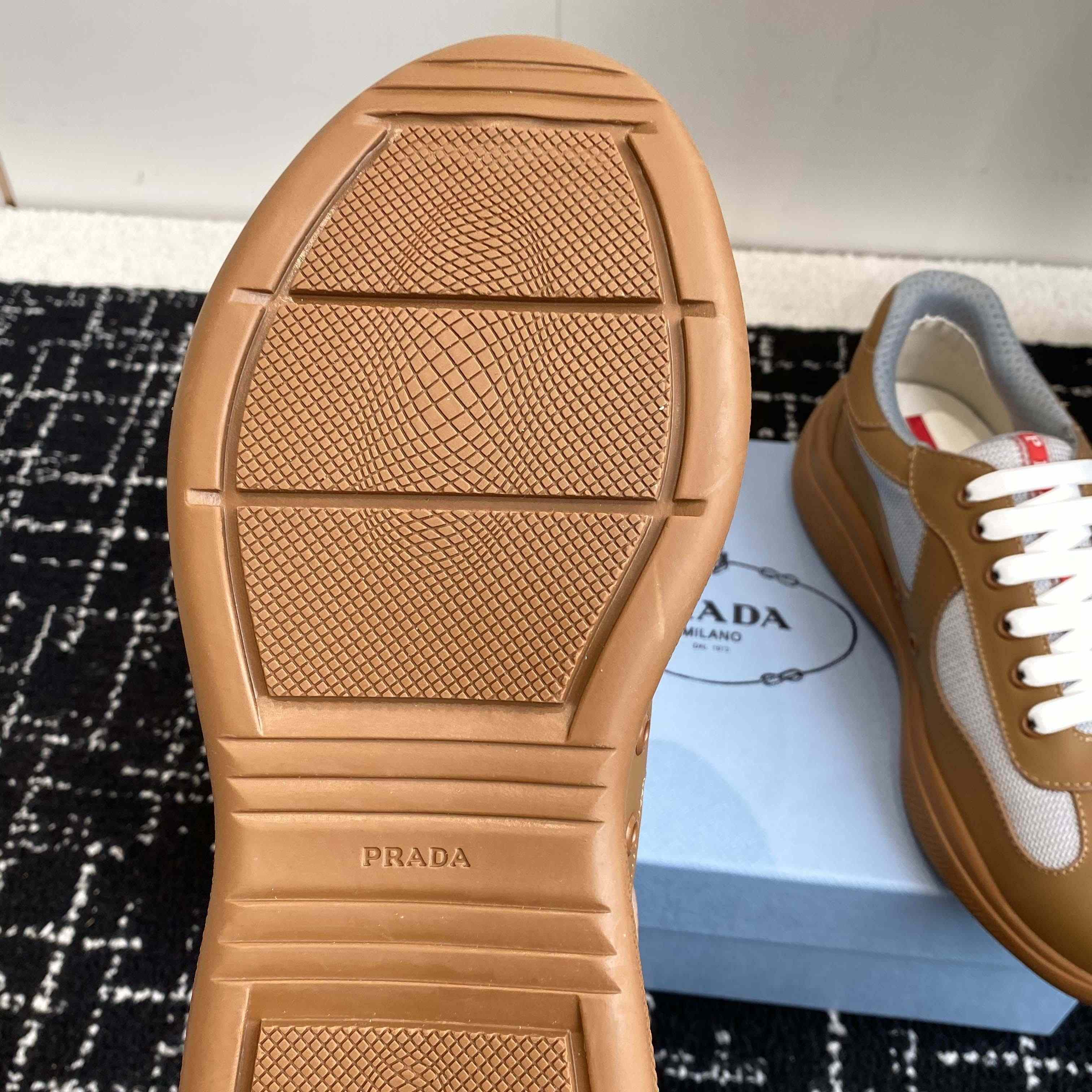 Prada America's Cup Soft Rubber And Bike Fabric Sneakers - FashionPlug