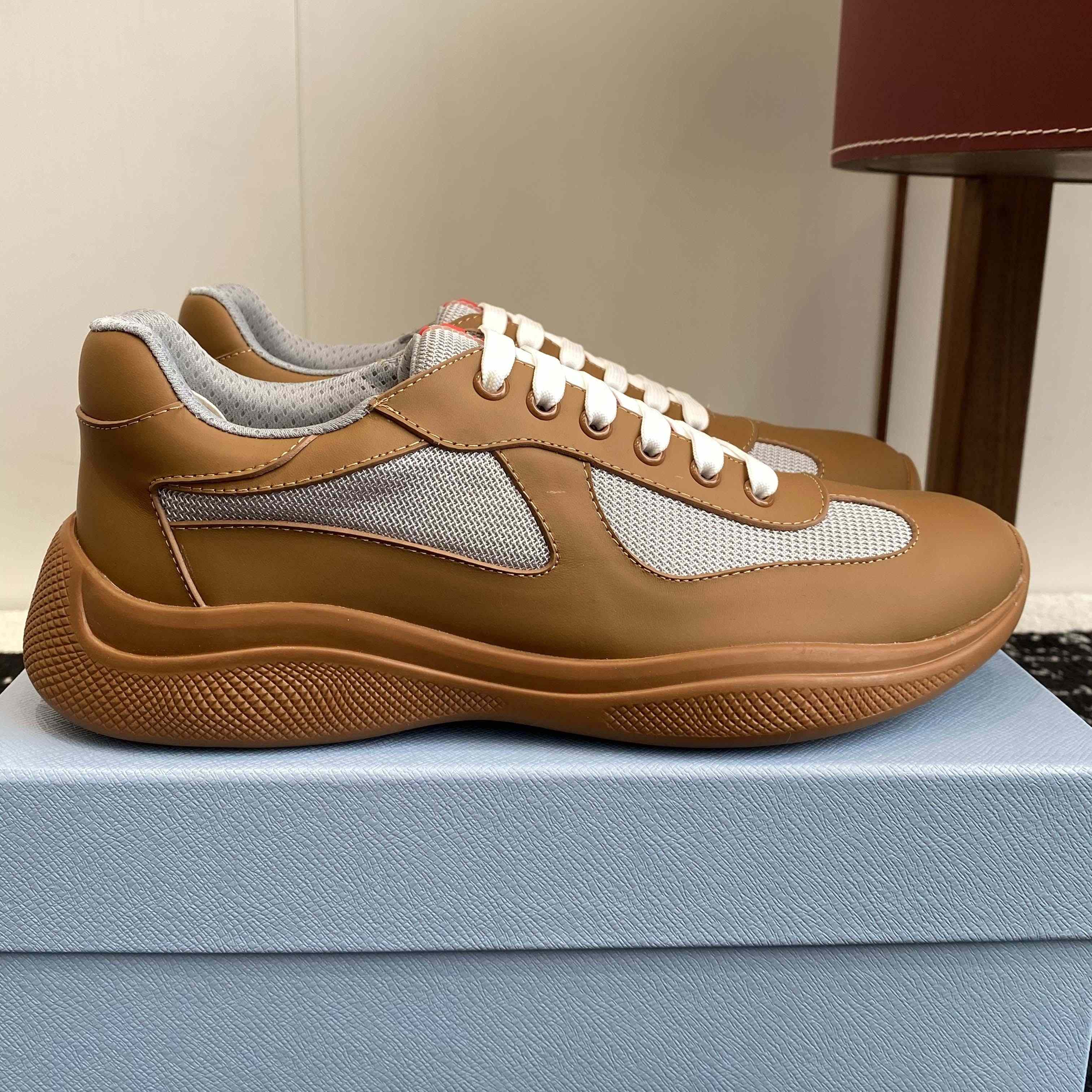 Prada America's Cup Soft Rubber And Bike Fabric Sneakers - FashionPlug