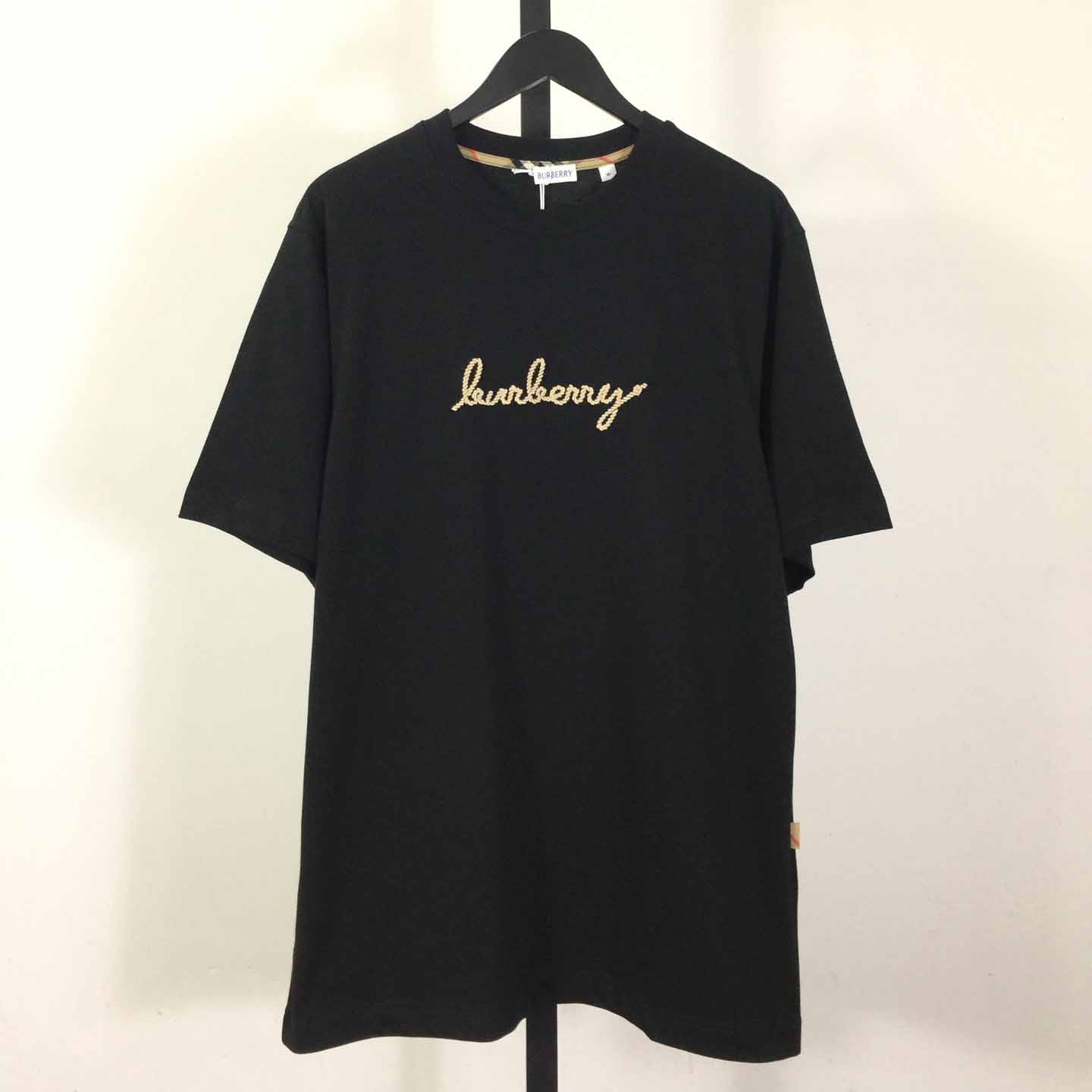 Burberry Check EKD Cotton T-shirt - FashionPlug