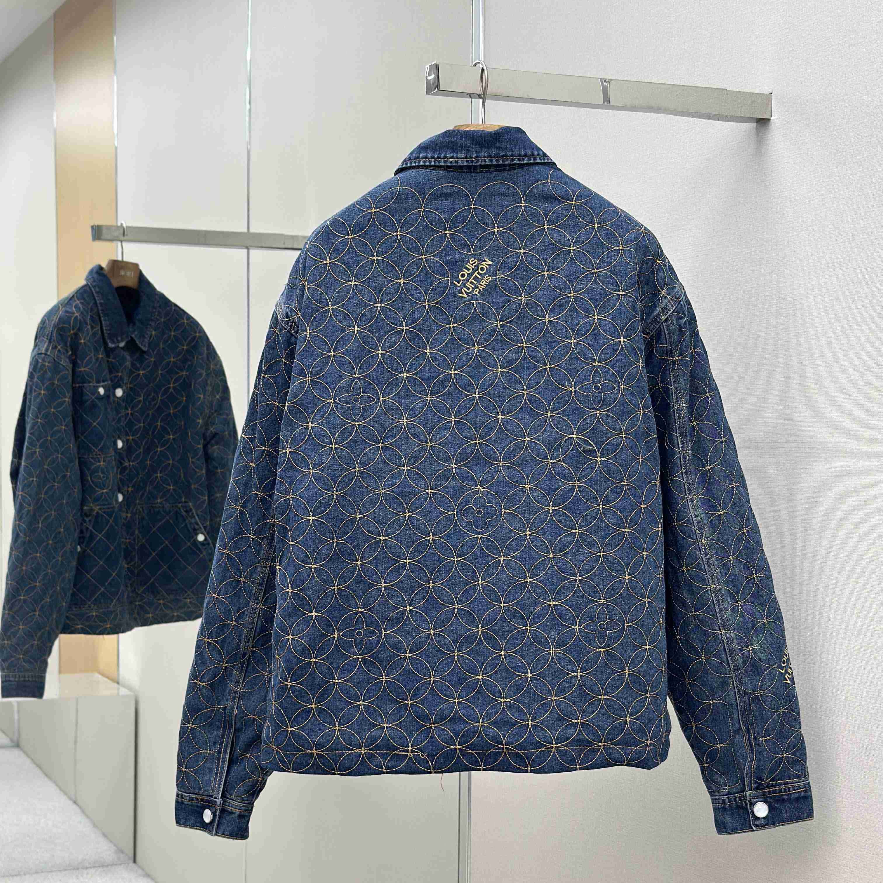 Louis Vuitton Embroidered Denim Blouson   1AILM5 - FashionPlug