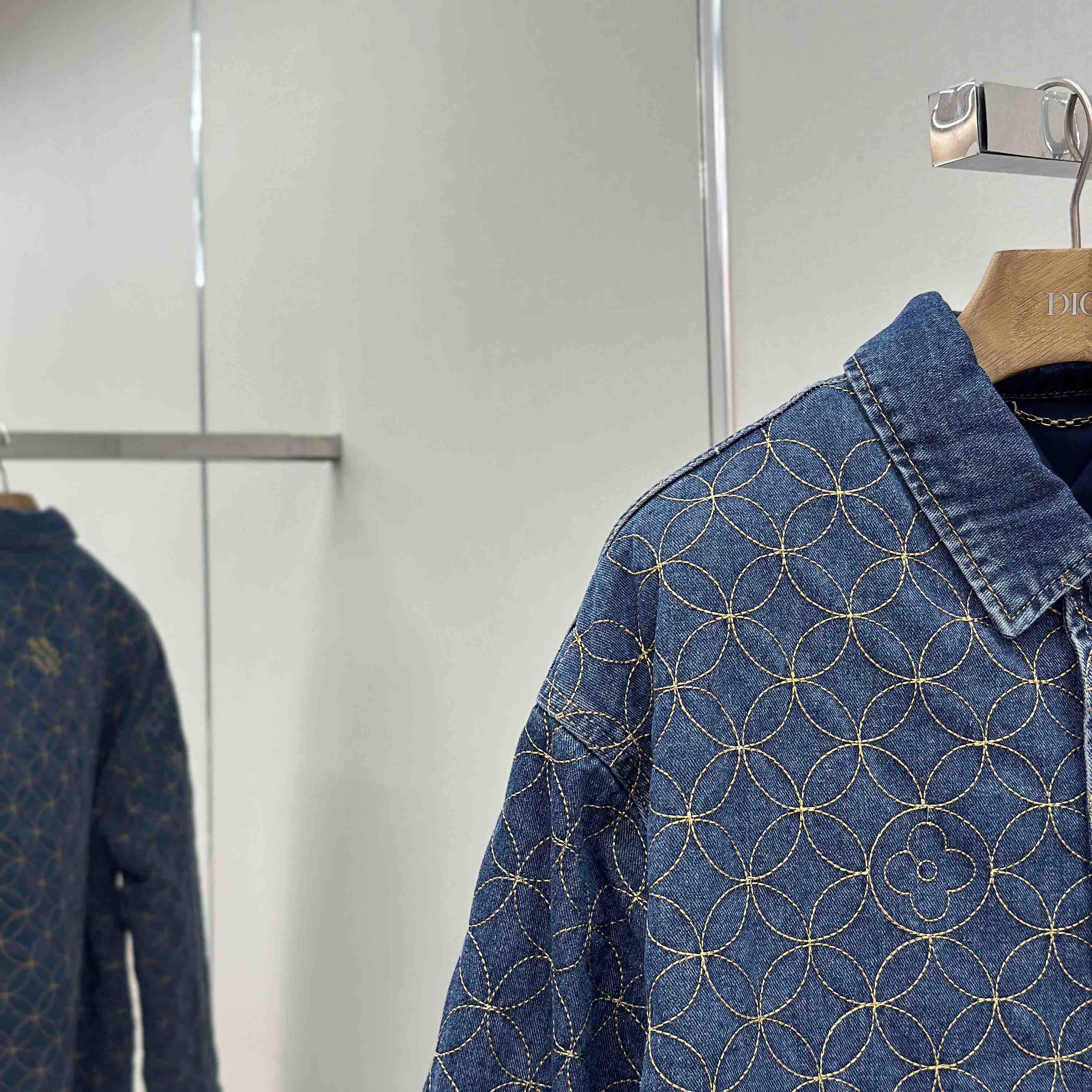 Louis Vuitton Embroidered Denim Blouson   1AILM5 - FashionPlug
