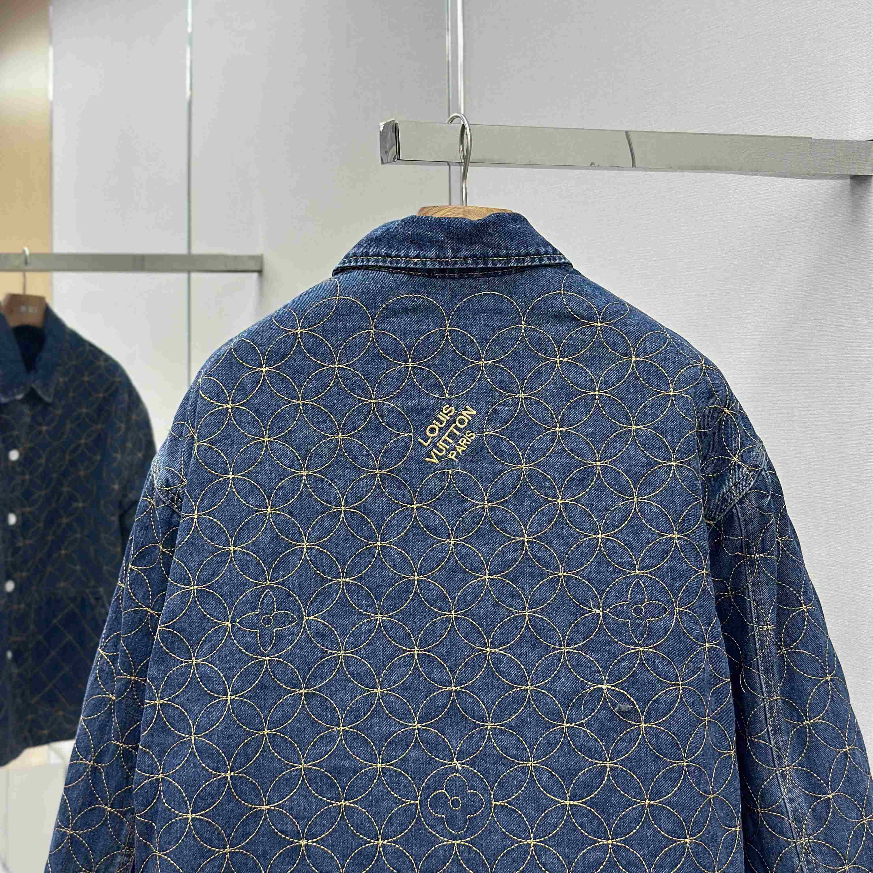 Louis Vuitton Embroidered Denim Blouson   1AILM5 - FashionPlug